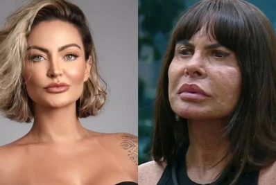 'Não tem peito', diz Laura Keller após Gretchen desistir de reality