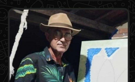 Finalizando uma das obras para a exposi&ccedil;&atilde;o de retorno - ArquivoPessoal