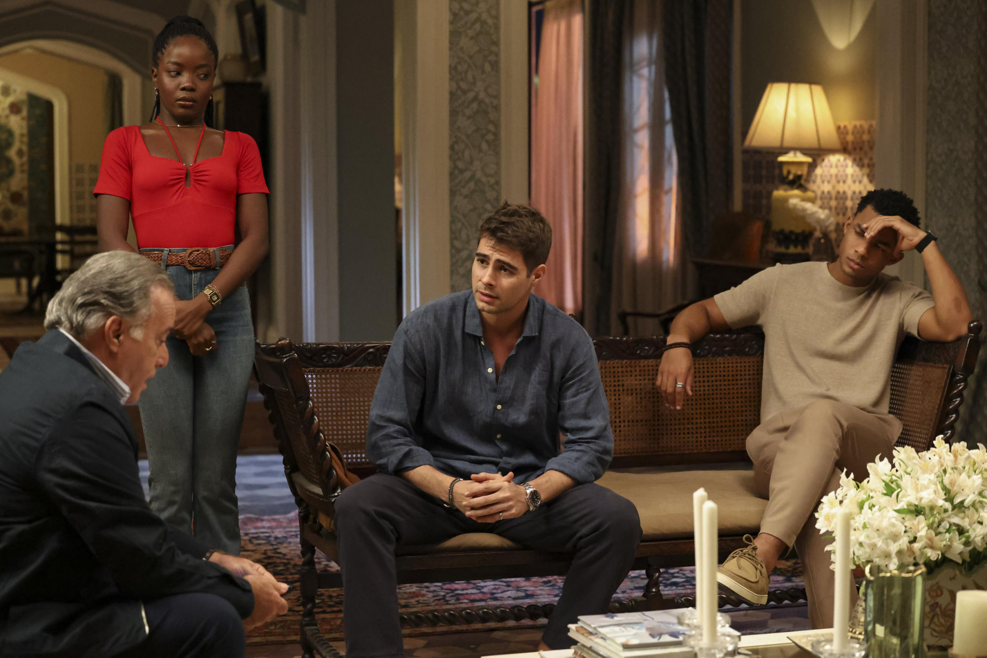 Abel (Tony Ramos) expulsa Davi (Rafa Vitti) de casa - Manoella Mello / TV Globo