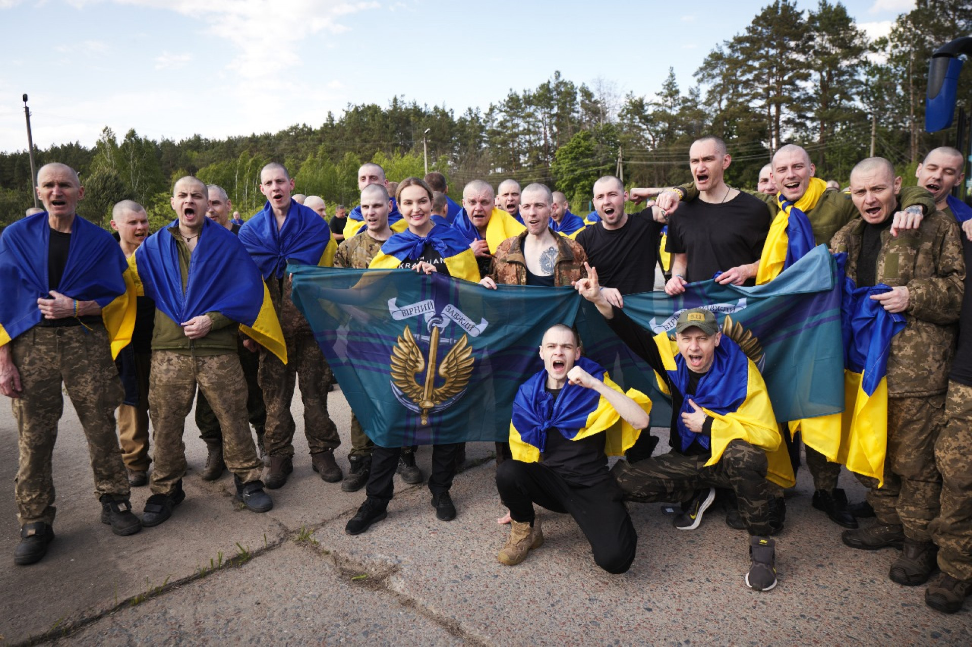 Esta foi a primeira parte da troca de prisioneiros entre os países - Divulgação/Presidência da Ucrânia