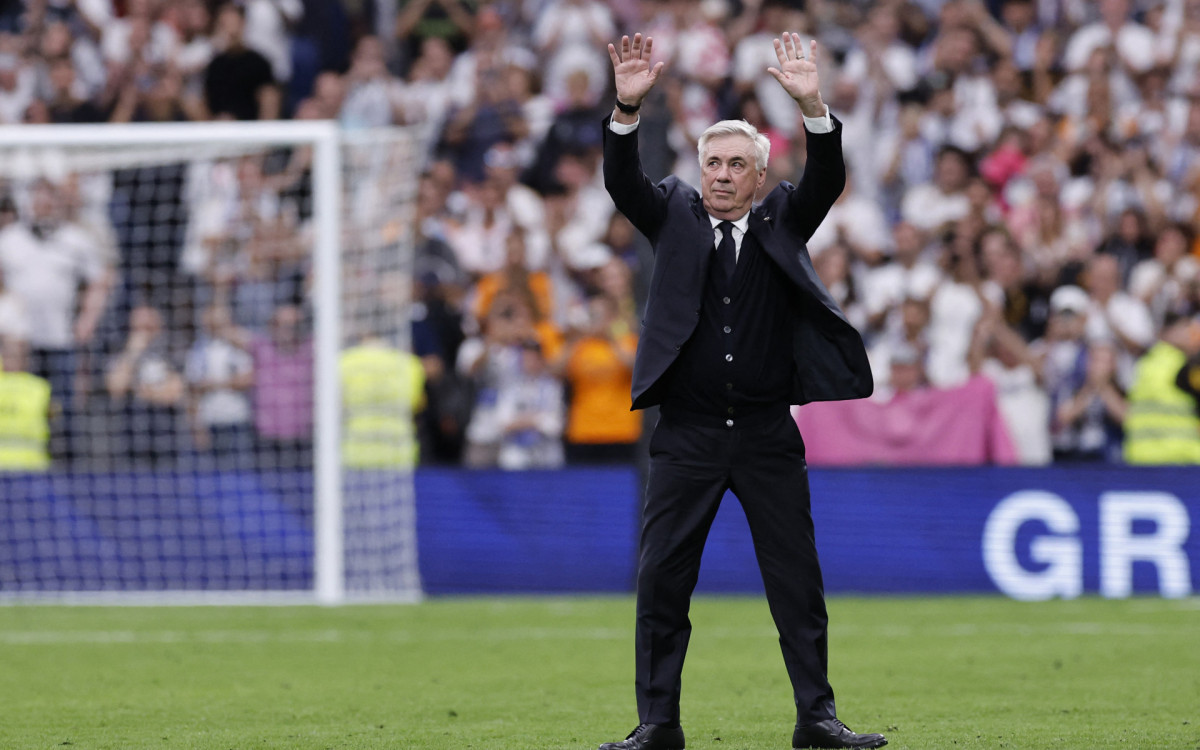 Carlo Ancelotti se despediu do Real Madrid