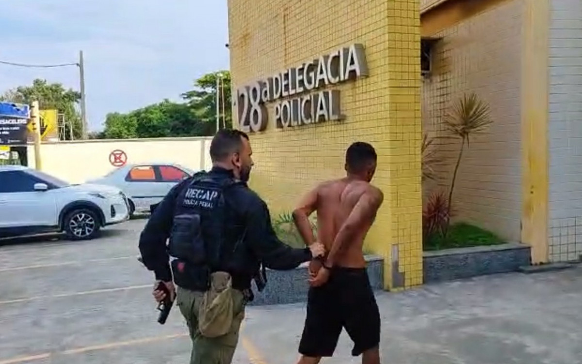 O criminoso foi encaminhado à 128ª DP, em Rio das Ostras