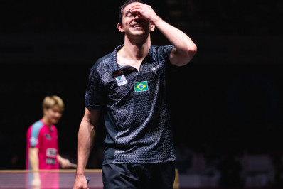 Hugo Calderano vence chinês e leva Brasil à final inédita no Mundial de tênis de mesa