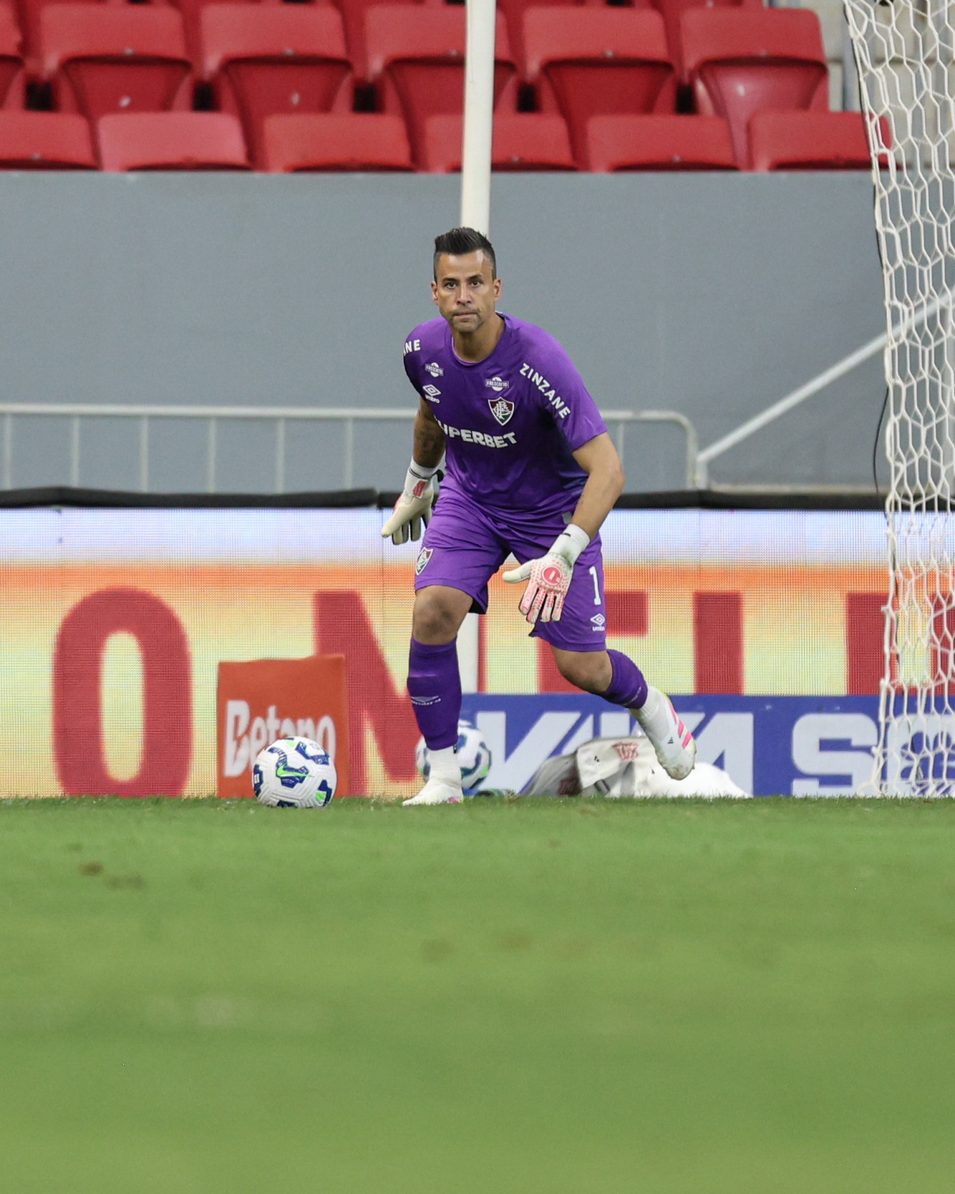 Fábio em jogo do Fluminense