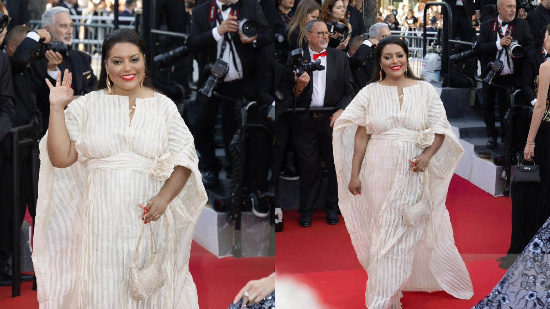 D&eacute;bora Denecke no festival de Cannes - Foto: Rainner Fleischmann