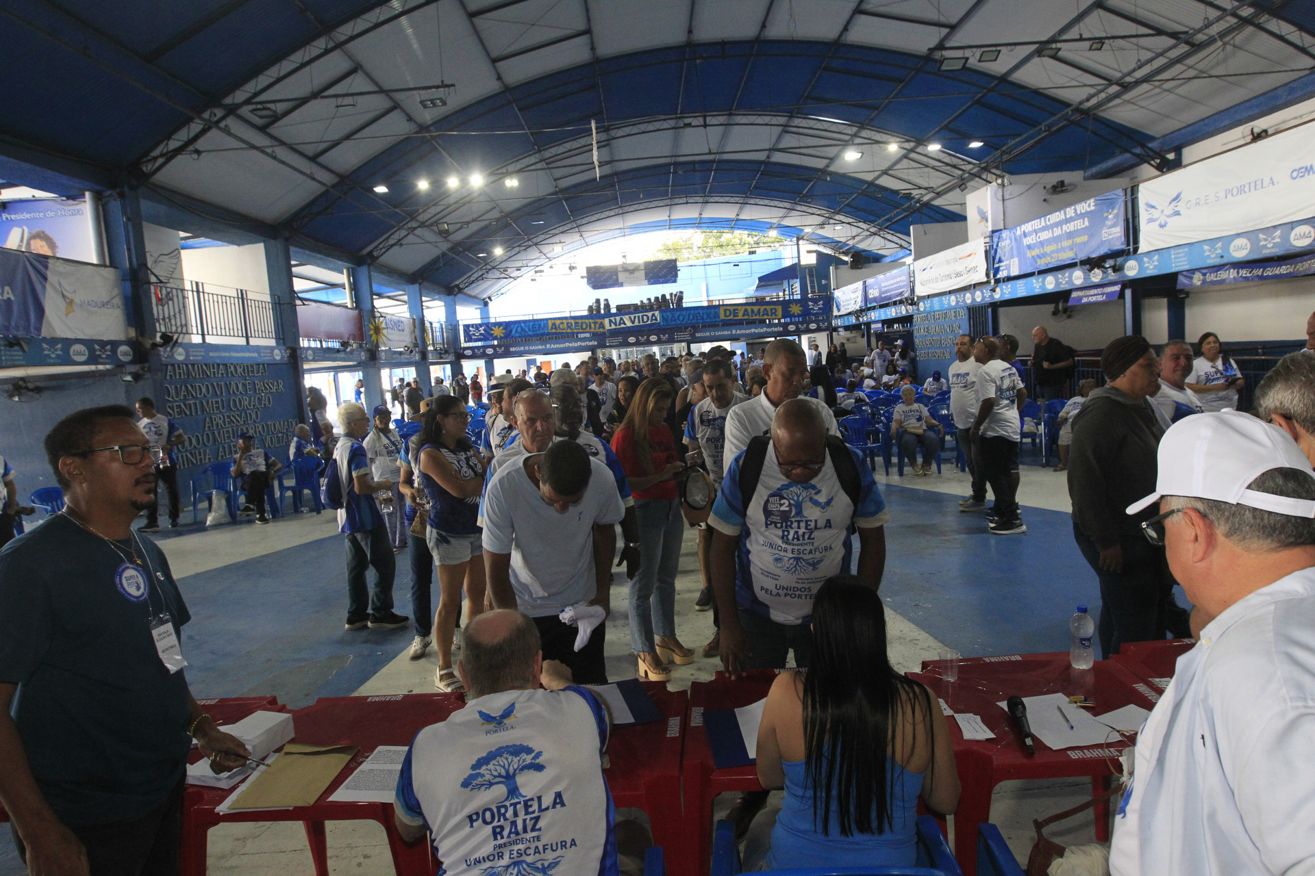 Duas chapas disputaram a elei&ccedil;&atilde;o na Portela - Reginaldo Pimenta / Ag&ecirc;ncia O Dia