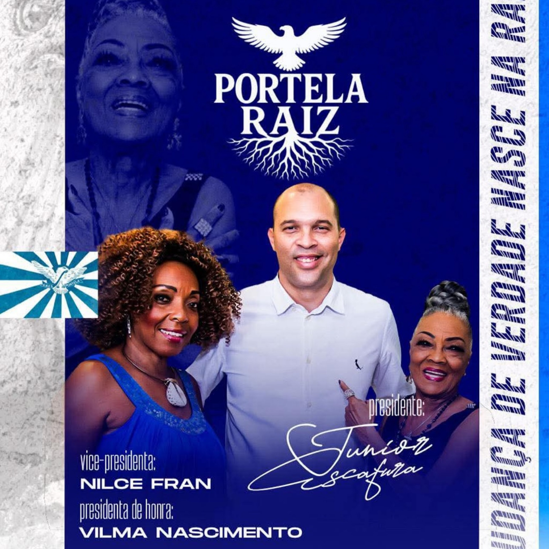 Integrantes da Chapa Portela Raiz - Divulgação