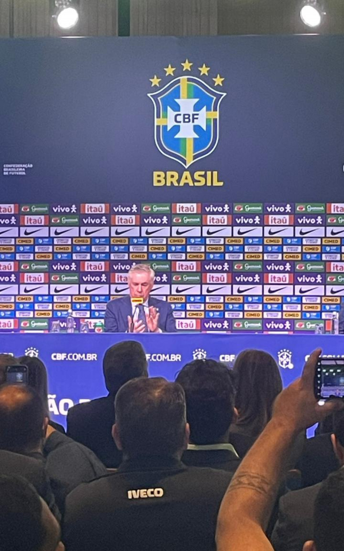 Carlo Ancelotti foi apresentado como novo técnico da seleção brasileira - Lucas Felbinger / Agência O Dia
