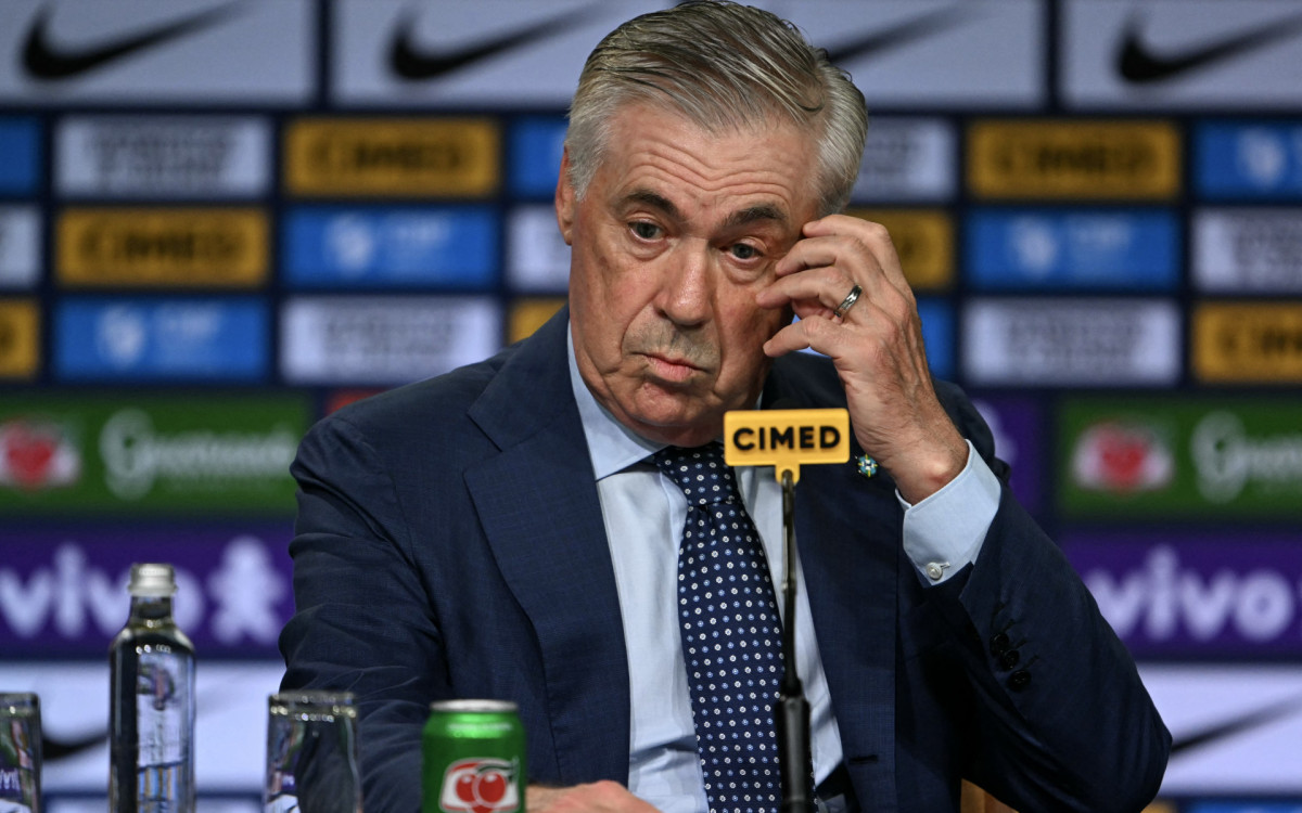 Ancelotti comandará primeiro treino na seleção brasileira no dia 2 de maio, em São Paulo