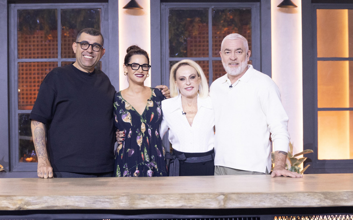 Ana Maria Braga e os chefs mentores Alex Atala, Jefferson Rueda e Renata Vanzetto
 - Globo/Beto Roma
