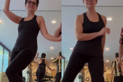 Vídeo! Sandra Annenberg esbanja talento no sapateado