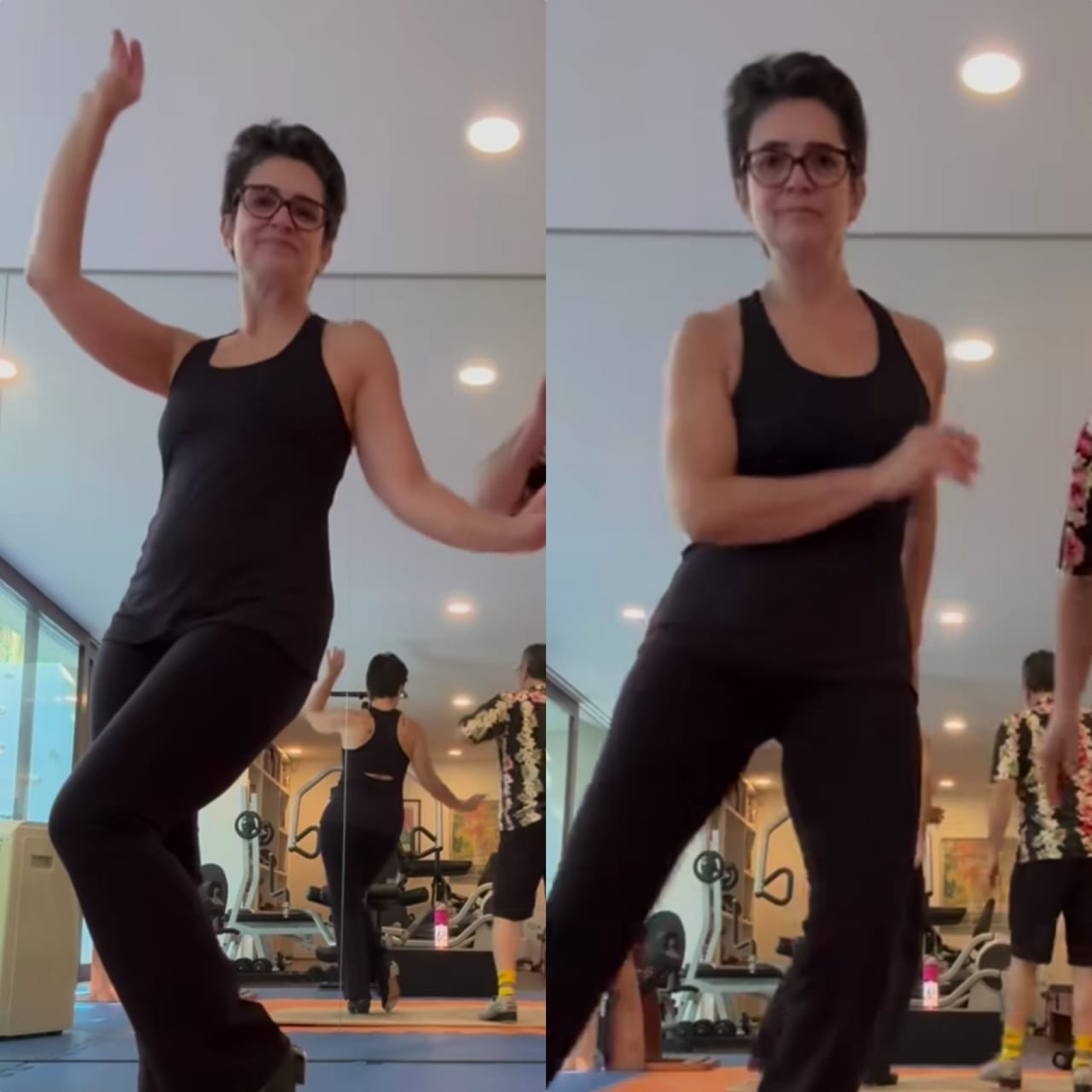 Vídeo! Sandra Annenberg esbanja talento no sapateado - Reprodução de vídeo / Instagram