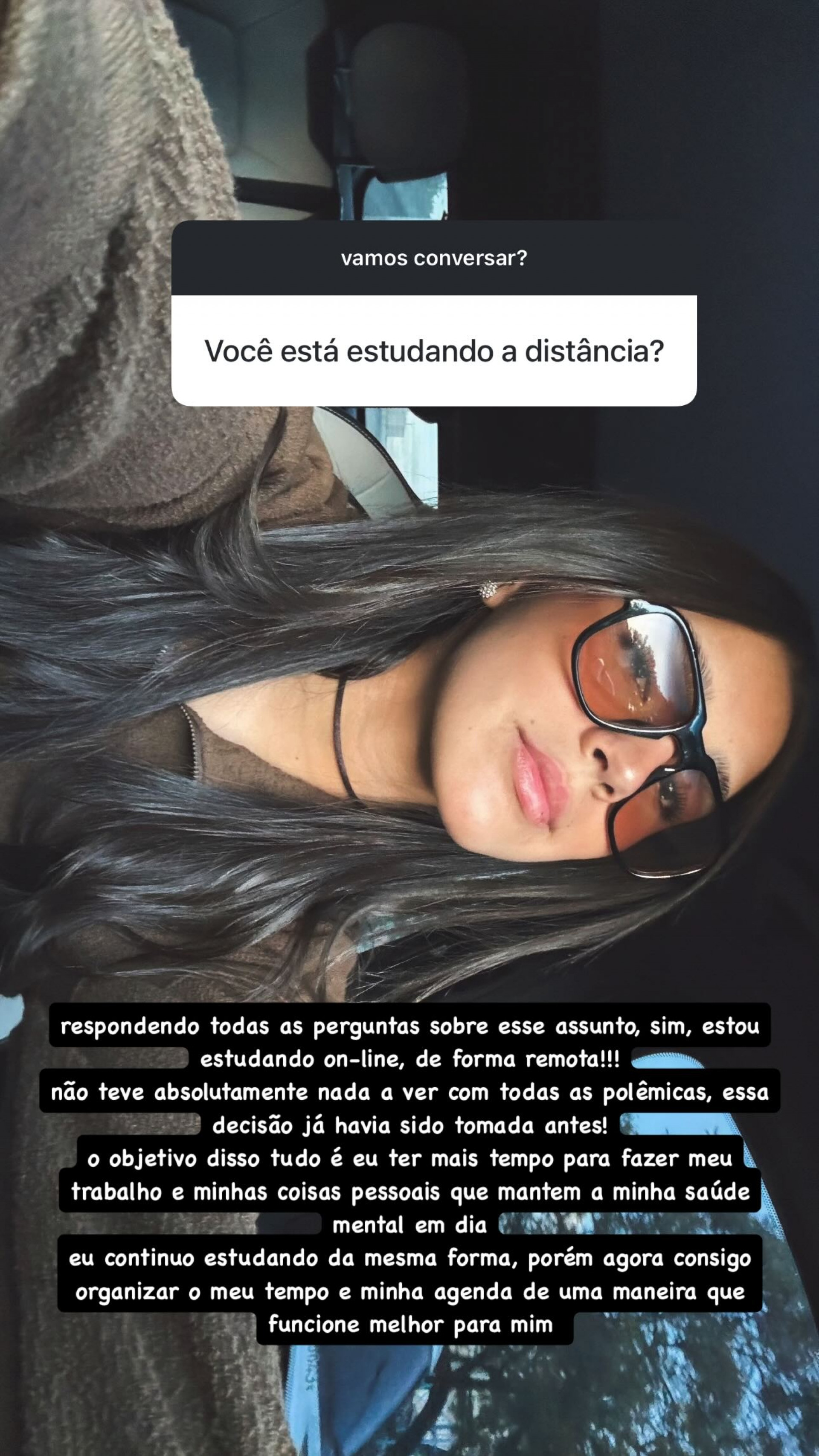 Duda Guerra explicou mudança para o ensino remoto - Reprodução/Instagram