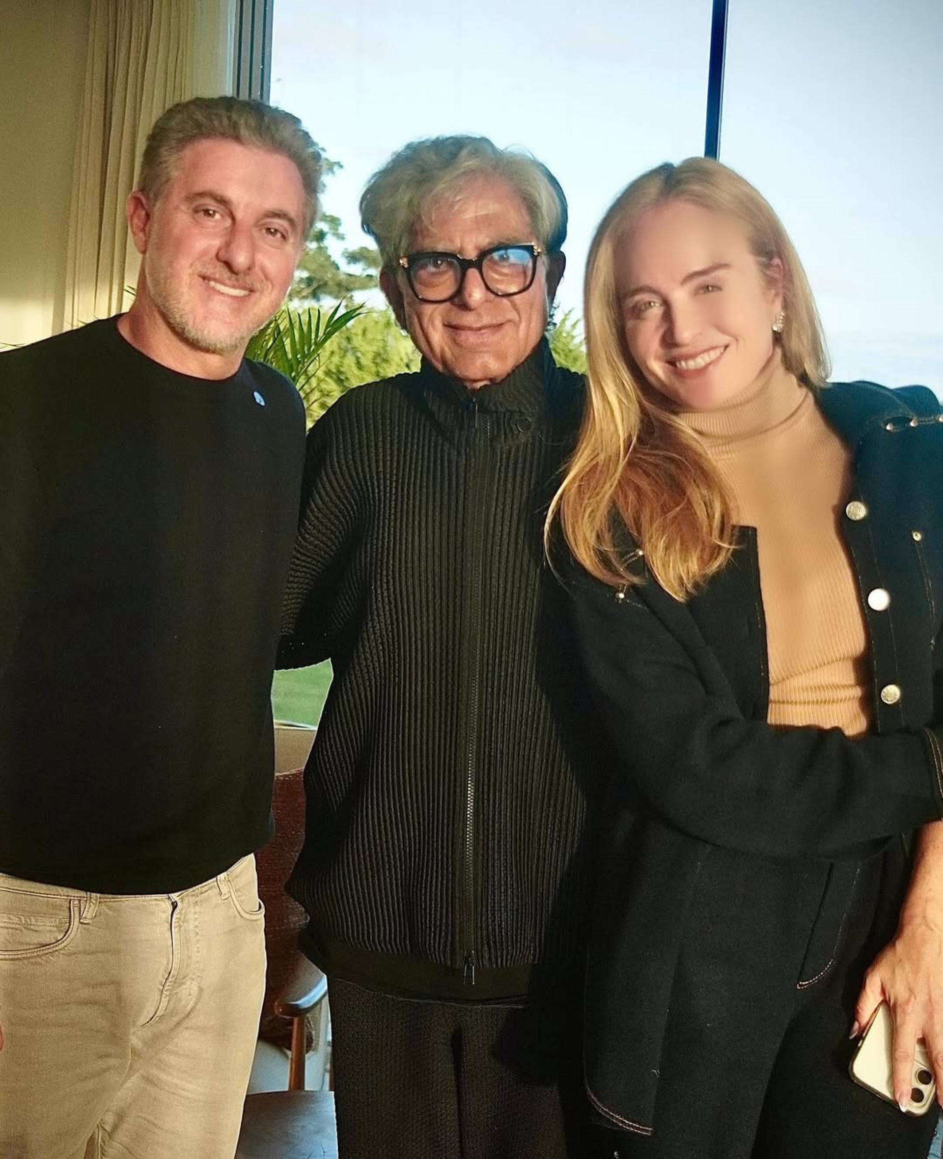 Luciano Huck, Deepak Chopra e Angélica - Reprodução / Instagram