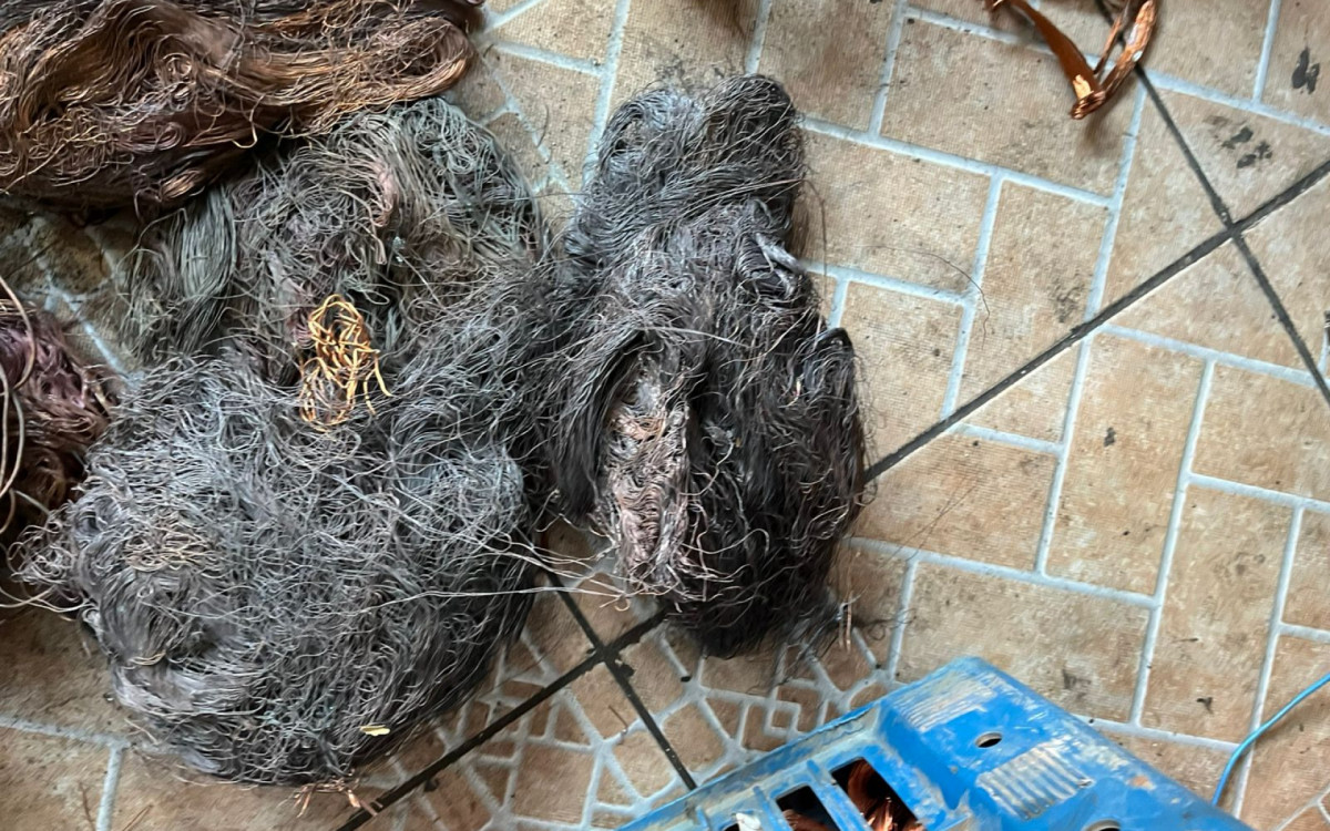 Ferro-velho era um dos principais pontos de receptação de materiais furtados de concessionárias de serviço público