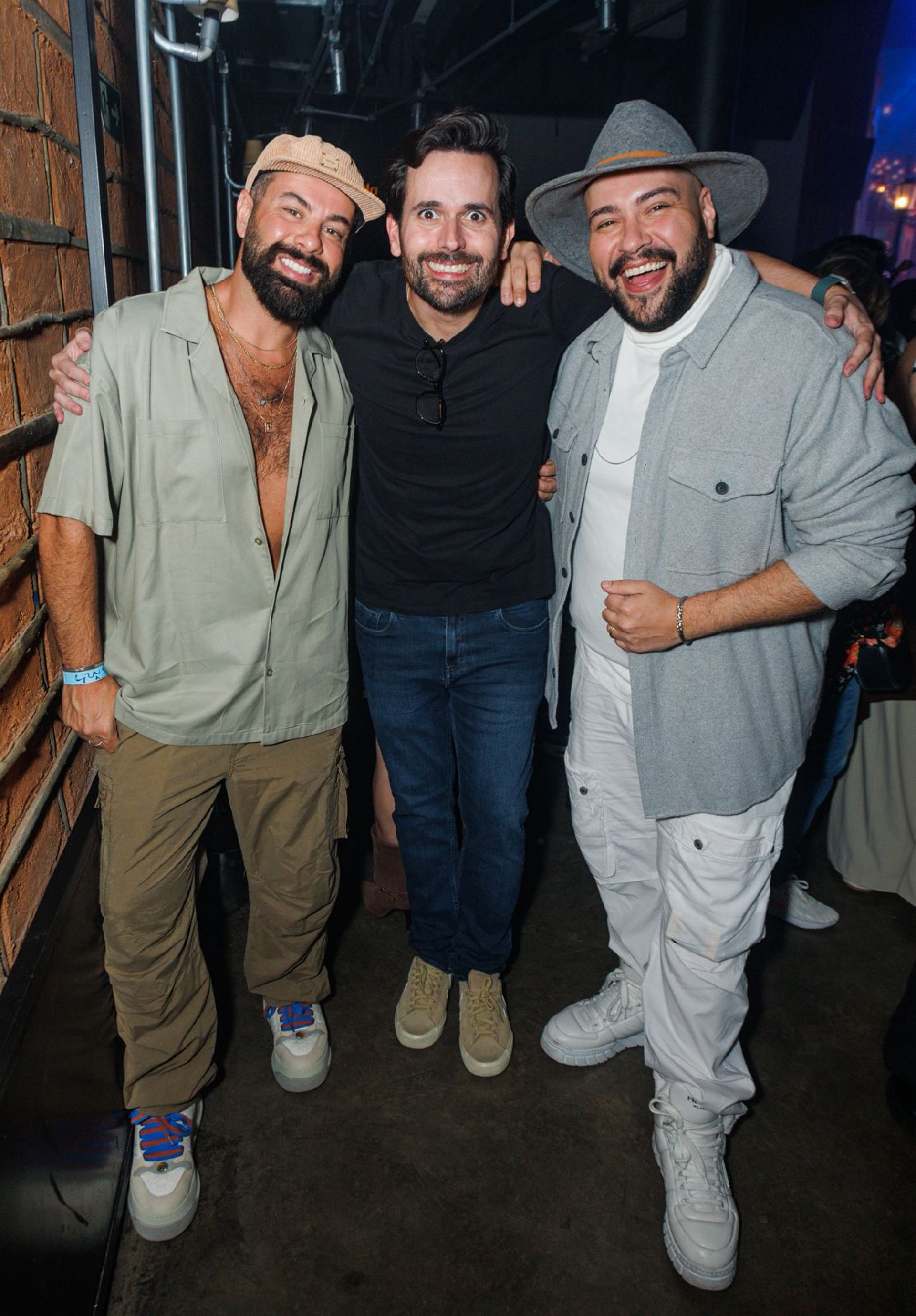 Fernando Poli, Richard Neuman e Tiago Abravanel