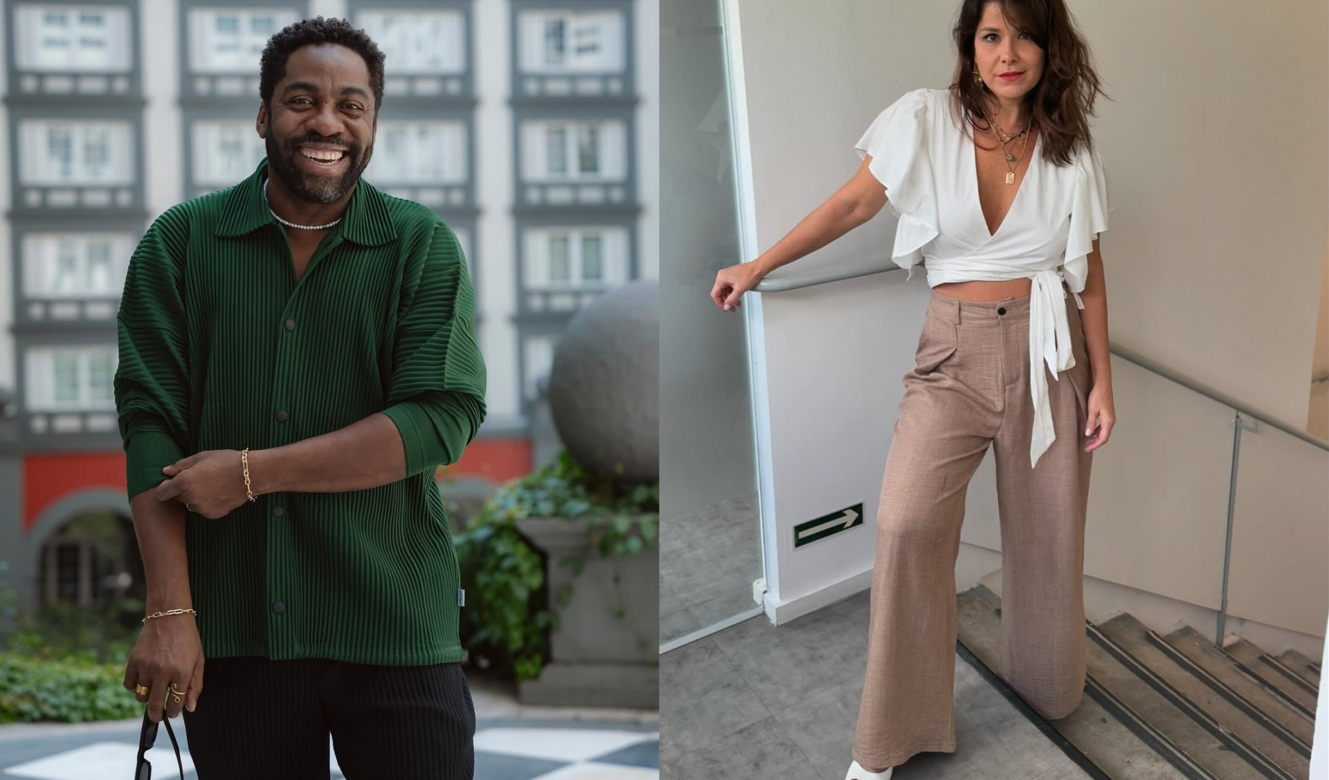 Lázaro Ramos e Samara Felippo  - Reprodução/Instagram 