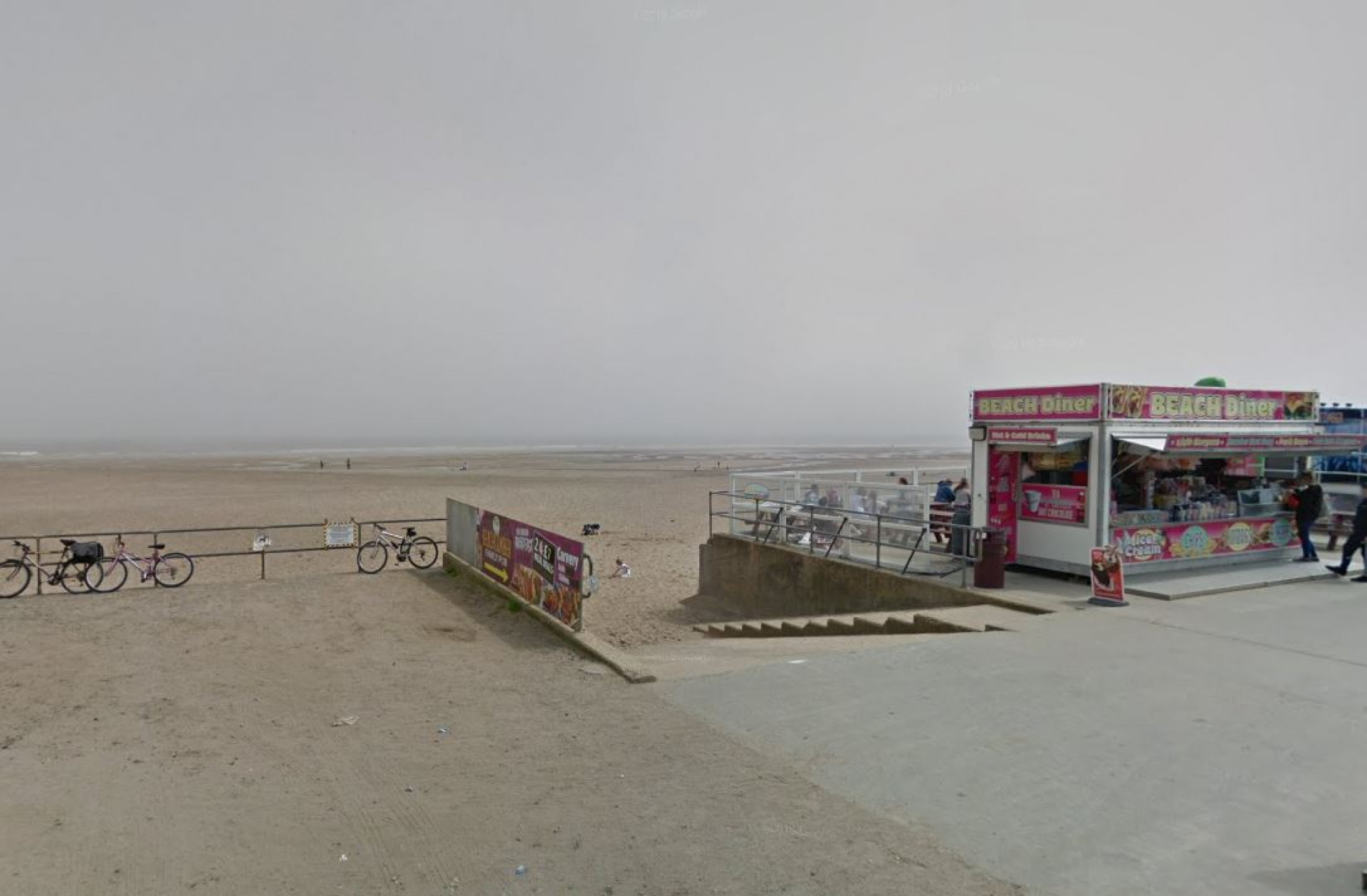 Praia de Ingoldmells - Reprodução / Google Street View