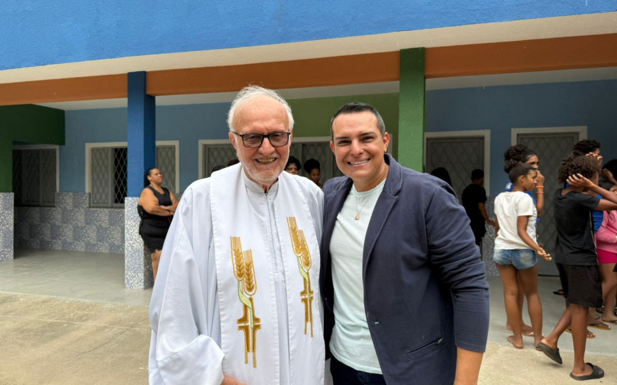 Padre Renato Chiera e secretário Diogo Bastos conversaram sobre a renovação da parceria