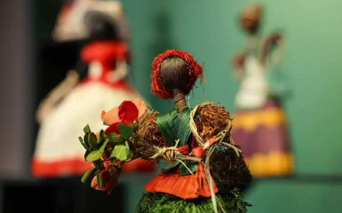 Saberes das mulheres do Quilombo São José da Serra no Centro Nacional de Folclore e Cultura Popular - Tomaz Silva/Agência Brasil