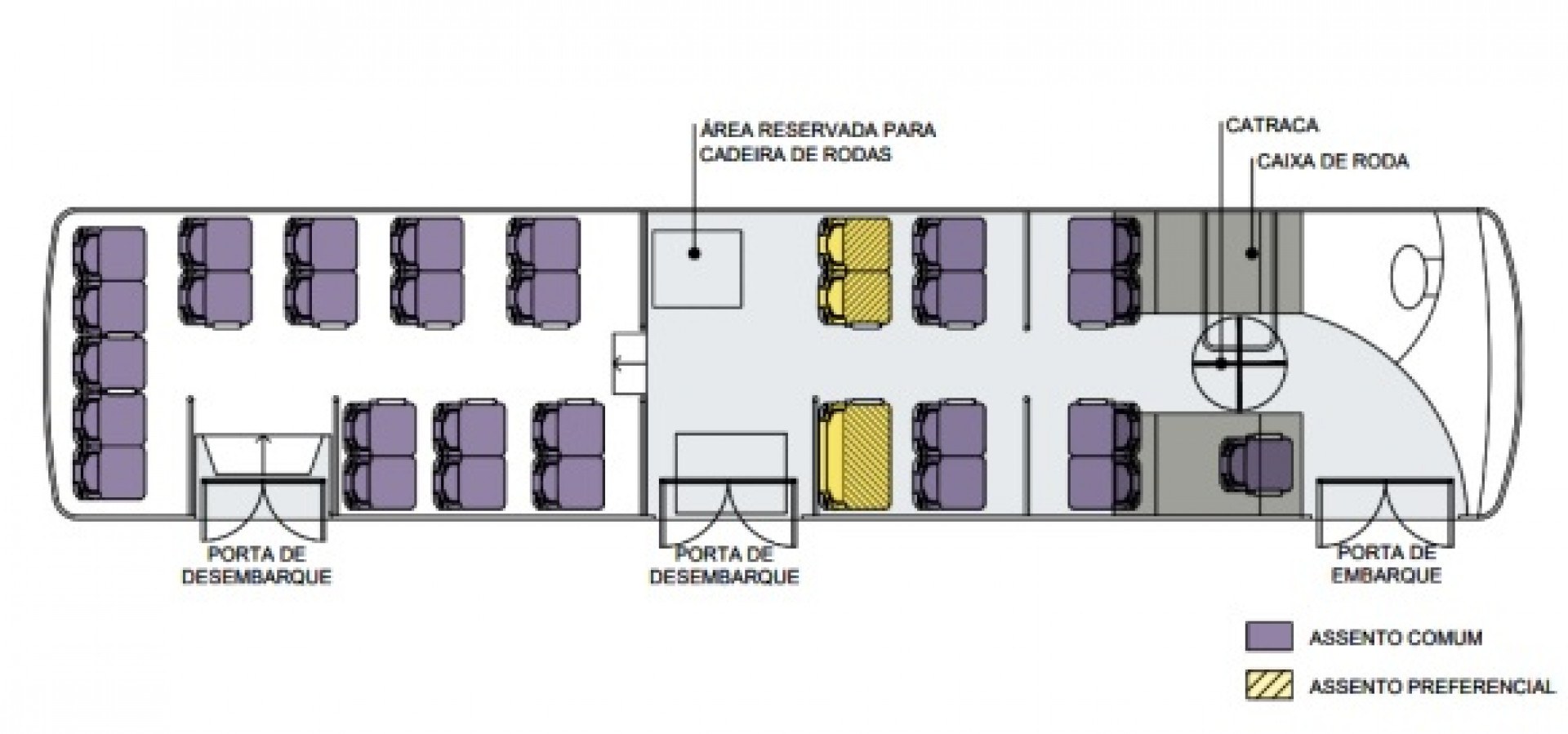 &Otilde;nibus da nova frota ser&atilde;o de piso baixo e com tr&ecirc;s portas para embarque e desembarque - Divulga&ccedil;&atilde;o/Prefeitura do Rio