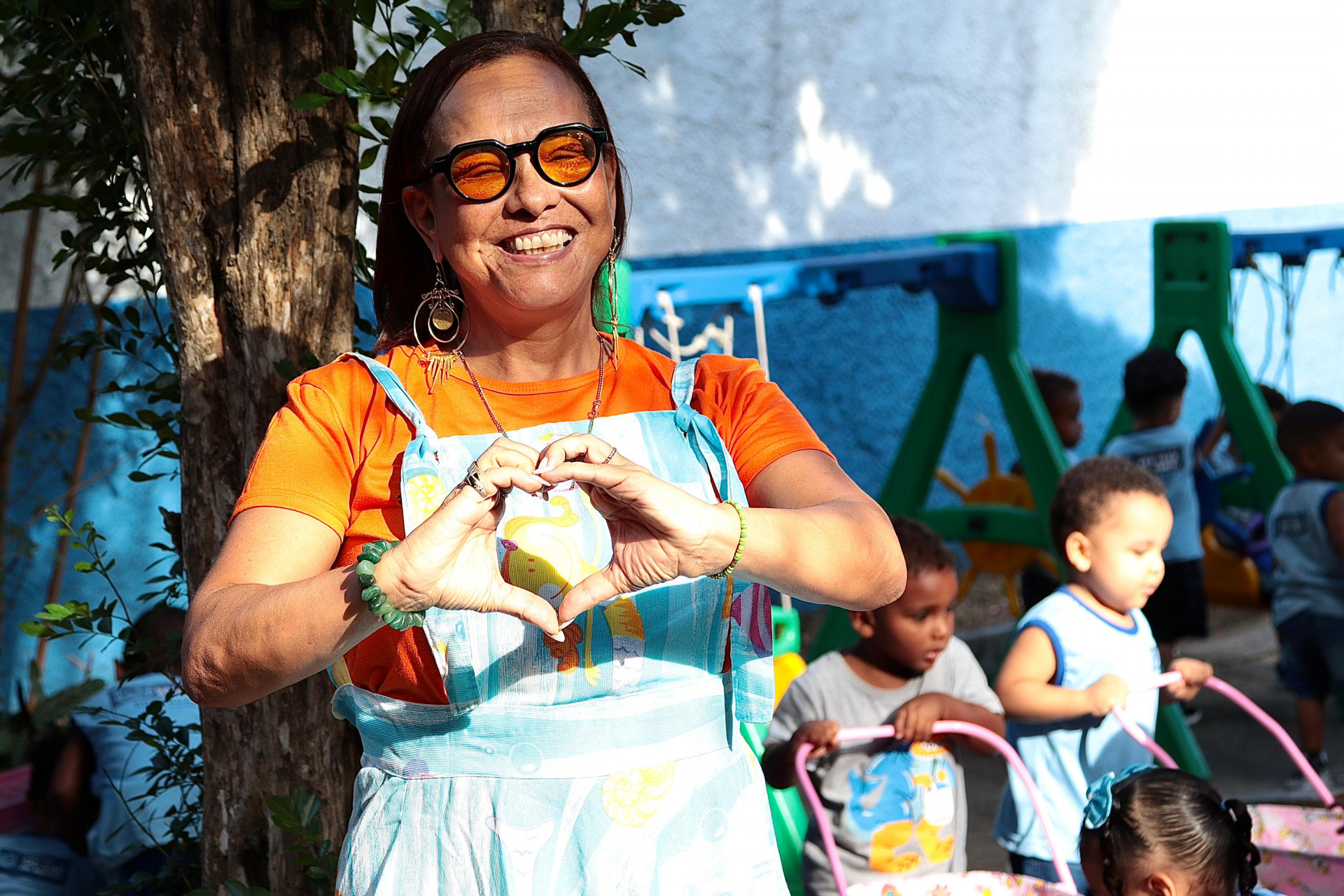 Jenny Assis, diretora da Creche Municipal CEDIAS - Matheus Santos/ PMSJM