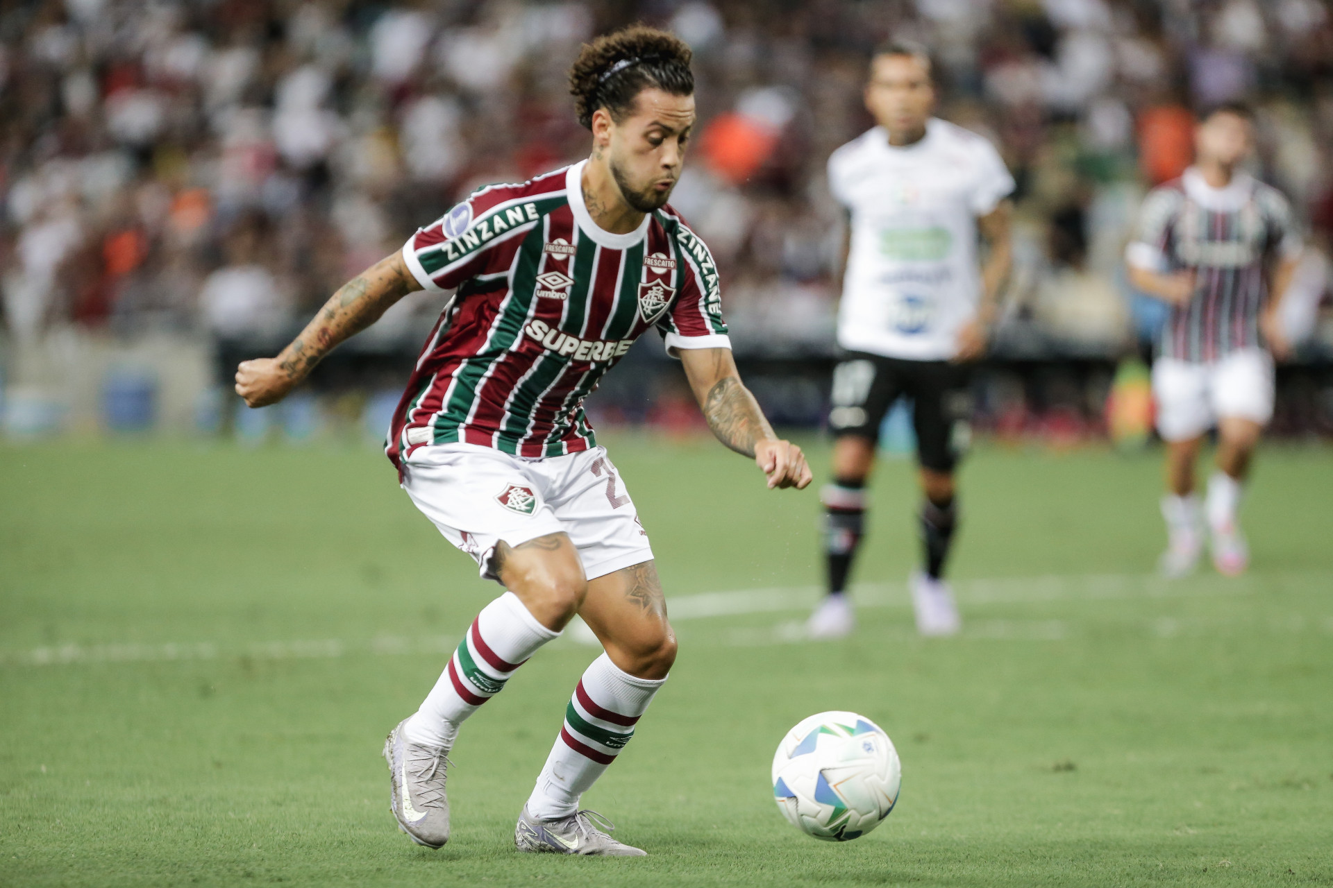 Guga em ação pelo Fluminense contra o Once Caldas (COL) - Lucas Merçon / Fluminense FC