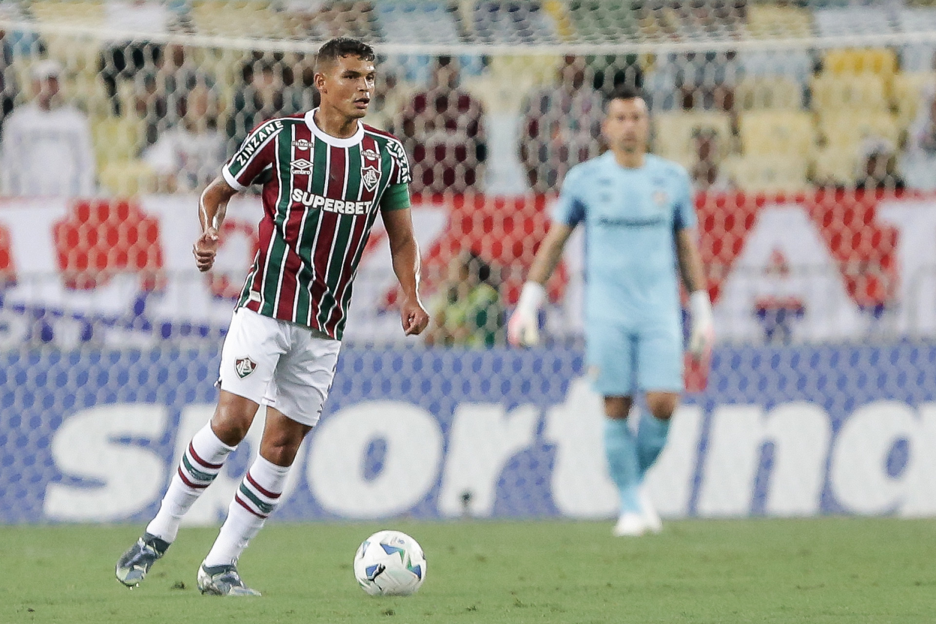 Thiago Silva em ação pelo Fluminense contra o Once Caldas (COL) - Lucas Merçon / Fluminense FC