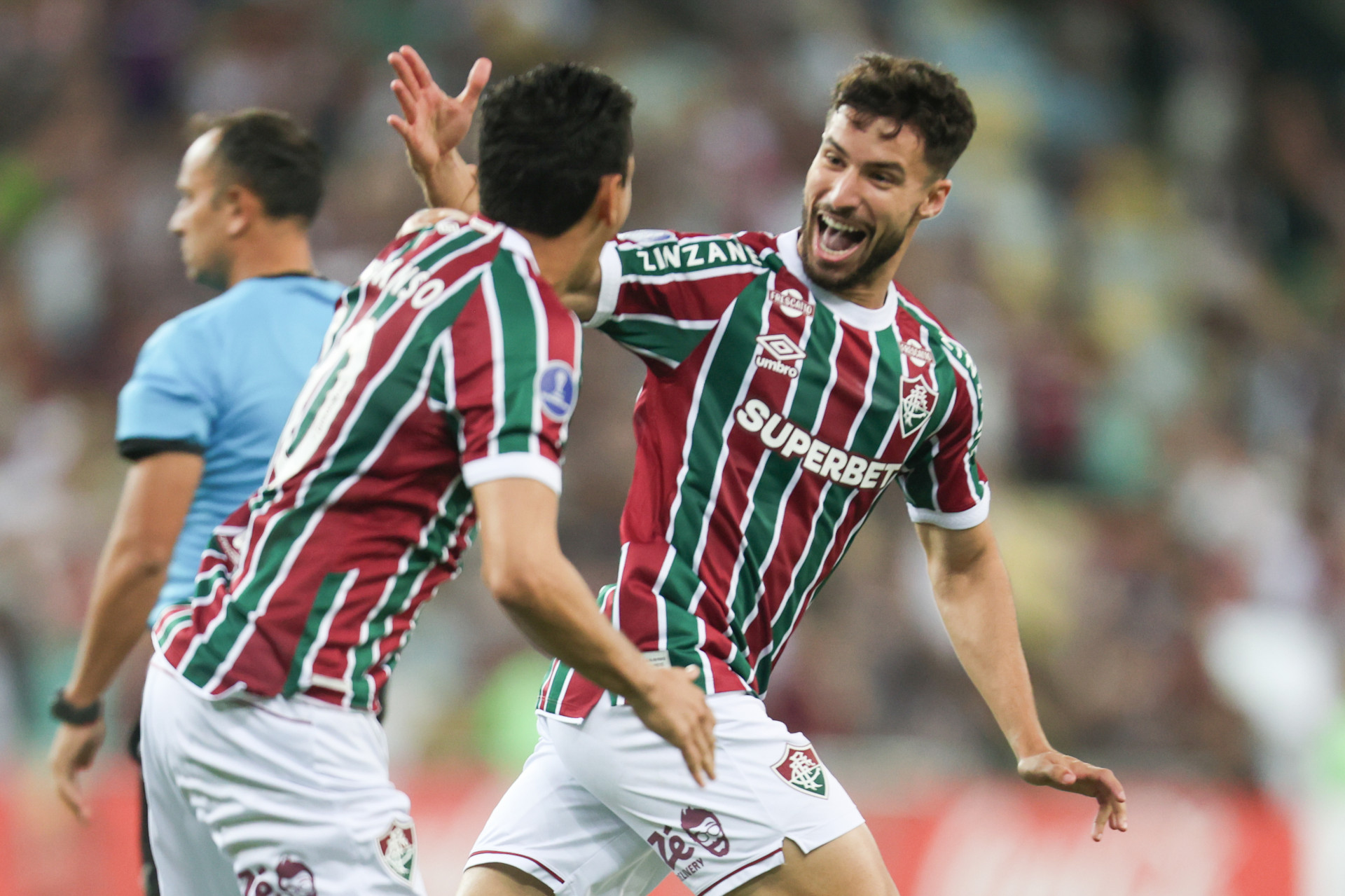Martinelli abriu o placar para o Fluminense contra o Once Caldas (COL) - Marcelo Gonçalves / Fluminense FC