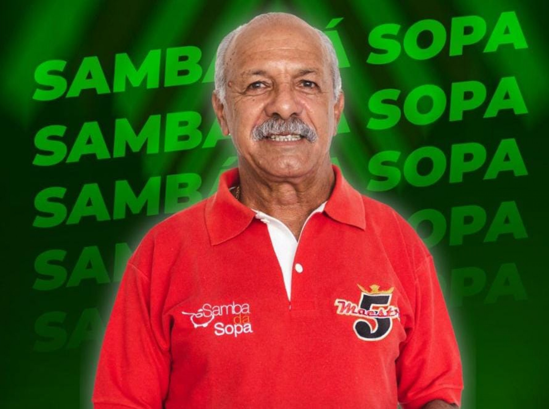 O comentarista e ex-jogador Júnior indica o Samba da Sopa - Divulgação