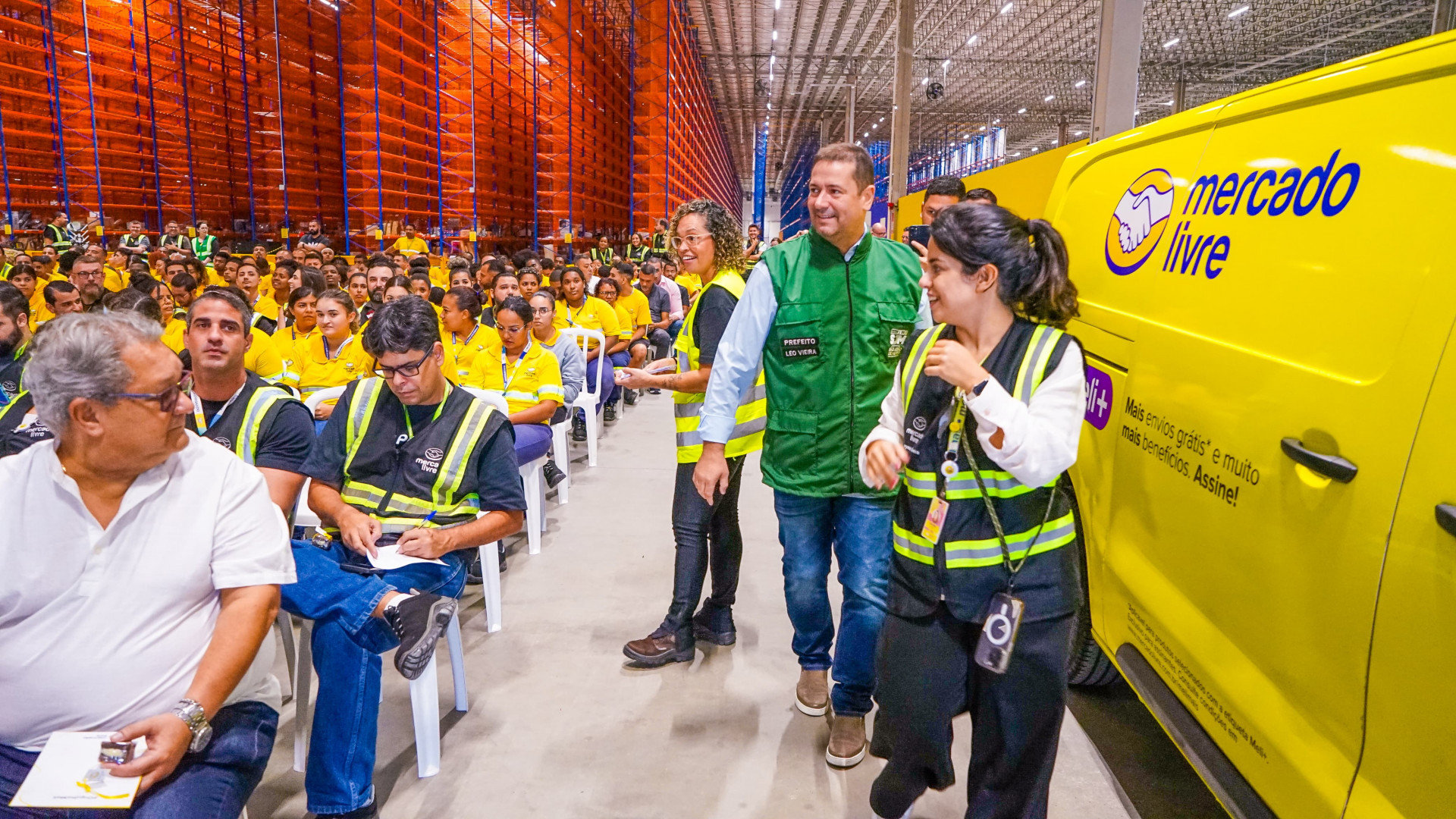 Maior centro log&iacute;stico do Mercado Livre no Estado vai gerar quase 3 mil vagas de emprego - Gilberto Rocha/ PMSJM