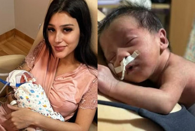 Filha de Bia Miranda recebe alta após um mês no hospital: 'Muito feliz'