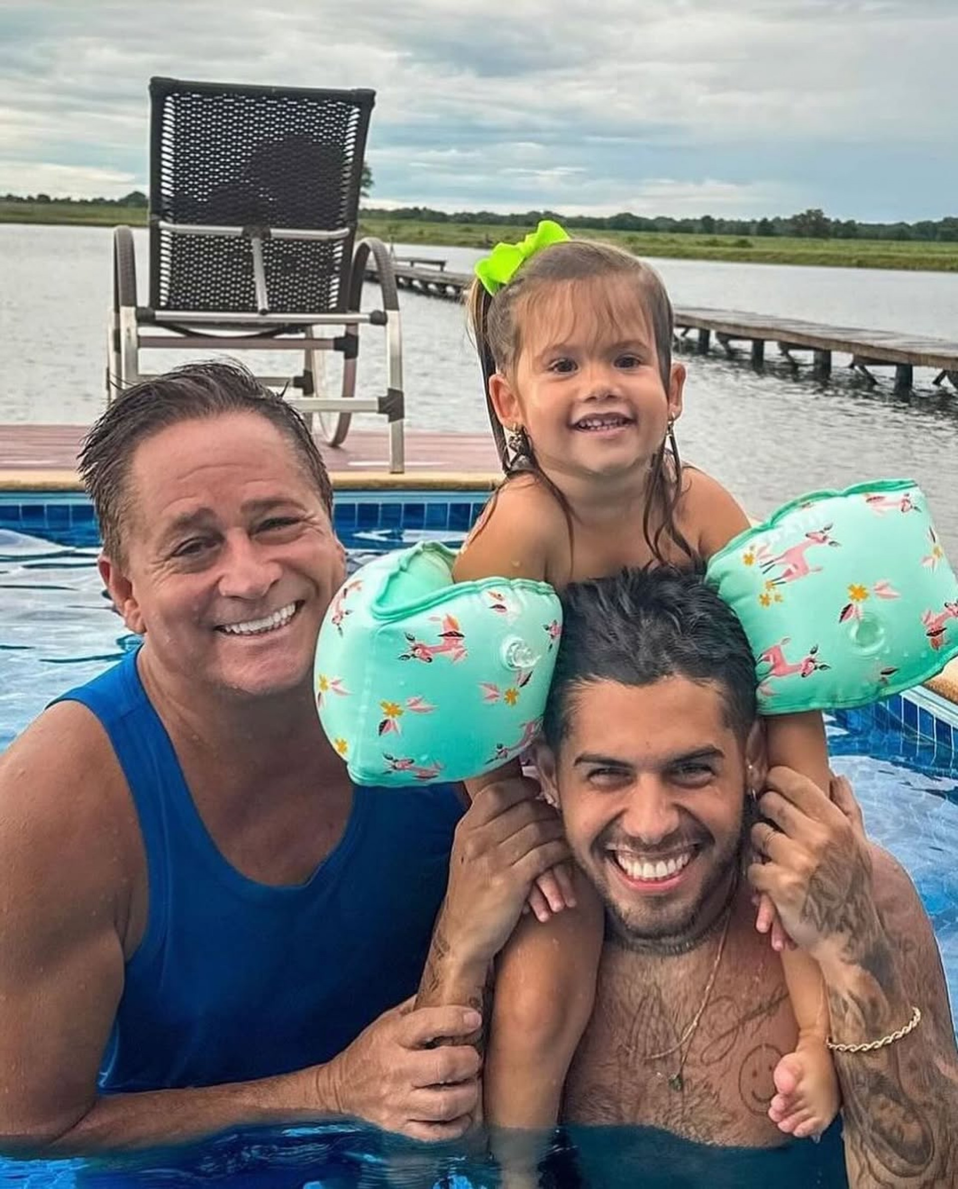 Leonardo, Zé Felipe e Maria Alice - Reprodução / Instagram