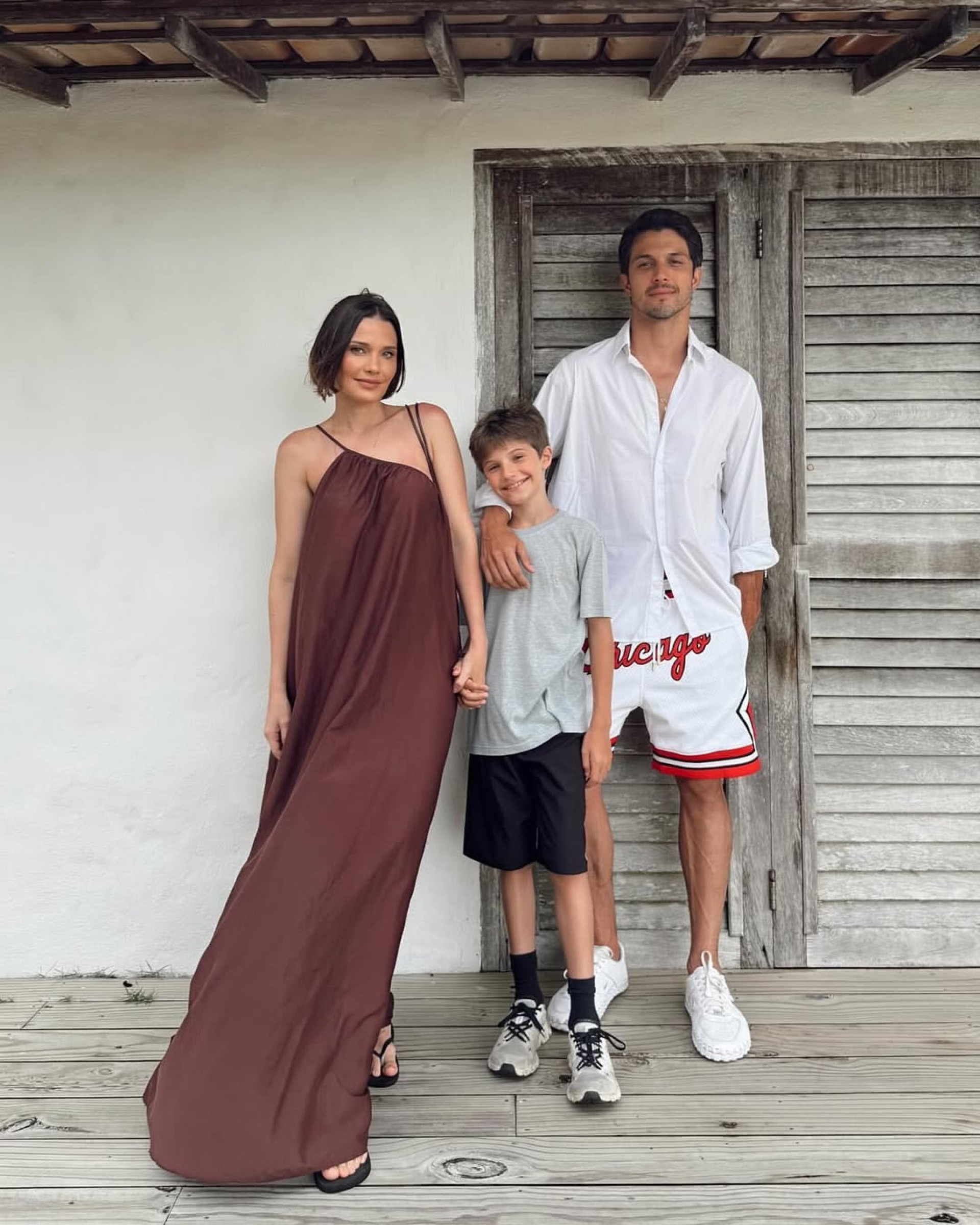 Nilma Quariguasi, Theo e Romulo Estrela - Reprodução/Instagram