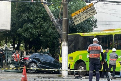 Acidente entre ônibus e carro deixa uma pessoa morta em Icaraí