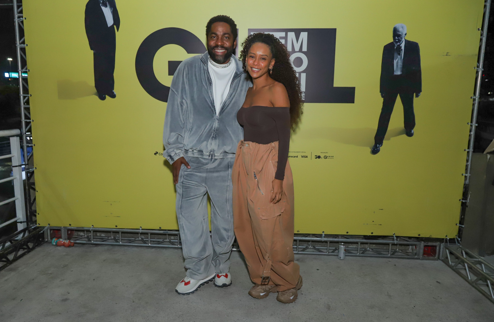 Ta&iacute;s Araujo e L&aacute;zaro Ramos curtem show de Gilberto Gil na Marina da Gl&oacute;ria  - Thiago Mattos / BrazilNews