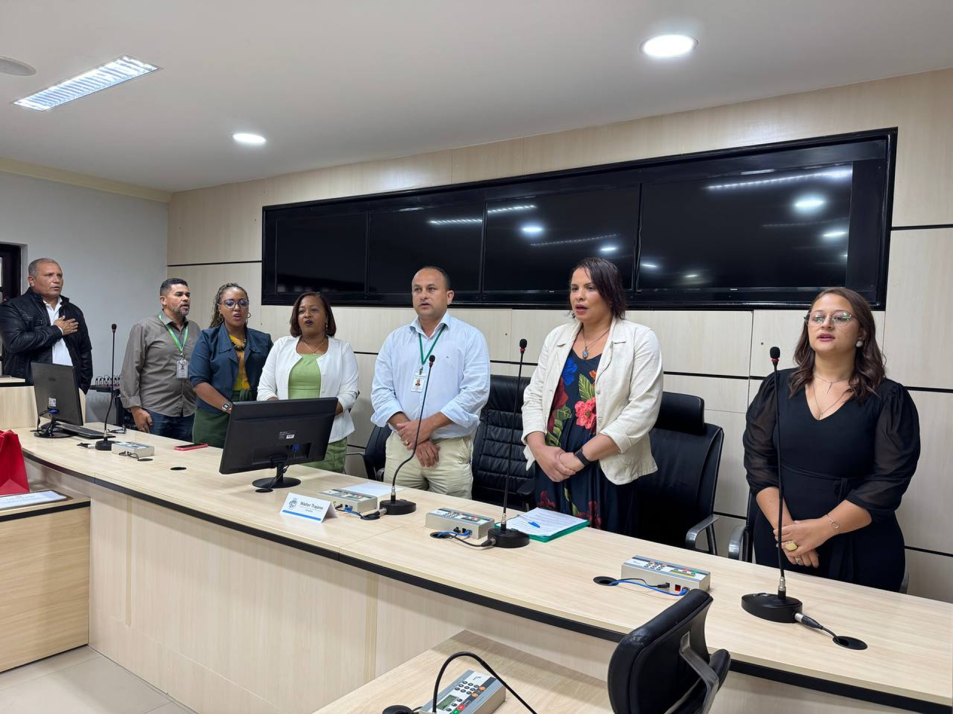 Representando a equipe t&eacute;cnica da Secretaria, Simone Barbosa destacou a uni&atilde;o do grupo para o desenvolvimento das a&ccedil;&otilde;es no munic&iacute;pio - Divulga&ccedil;&atilde;o / PMJ