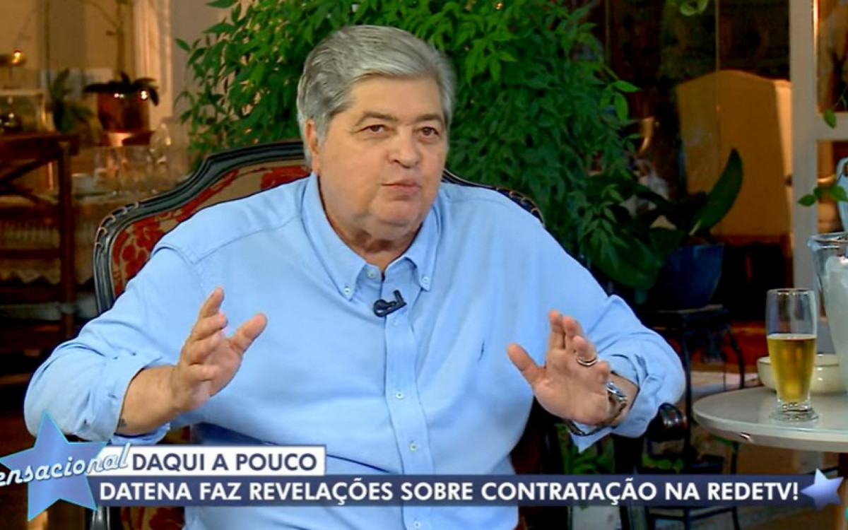 Datena em entrevista ao programa 'Sensacional', da RedeTV! - Reprodução/RedeTV!