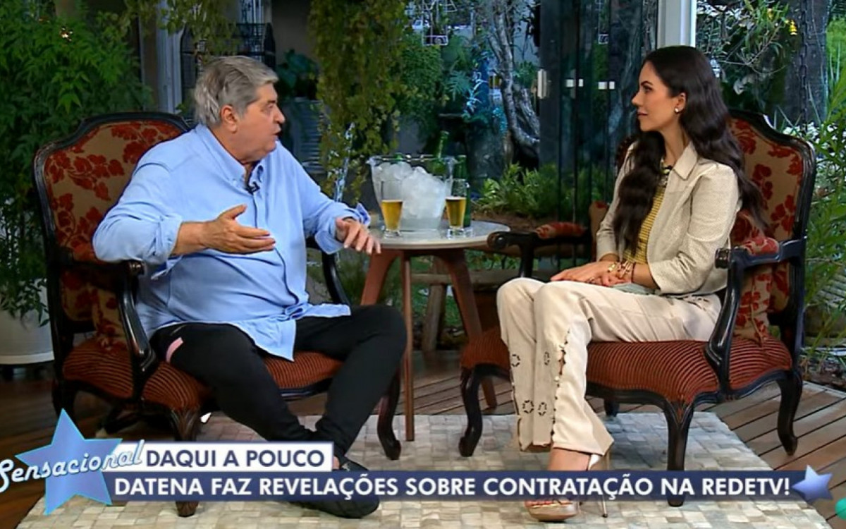 Datena em entrevista ao programa 'Sensacional', da RedeTV! - Reprodução/RedeTV!