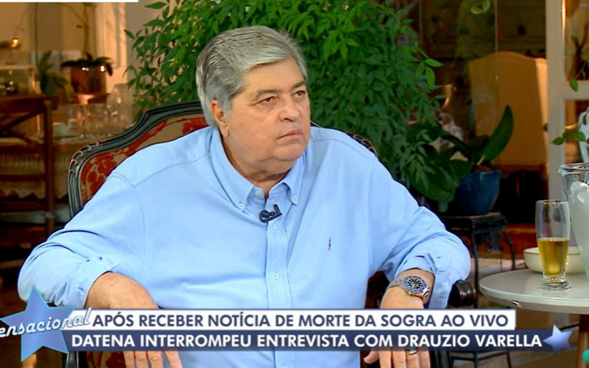 Datena em entrevista ao programa 'Sensacional', da RedeTV! - Reprodução/RedeTV!