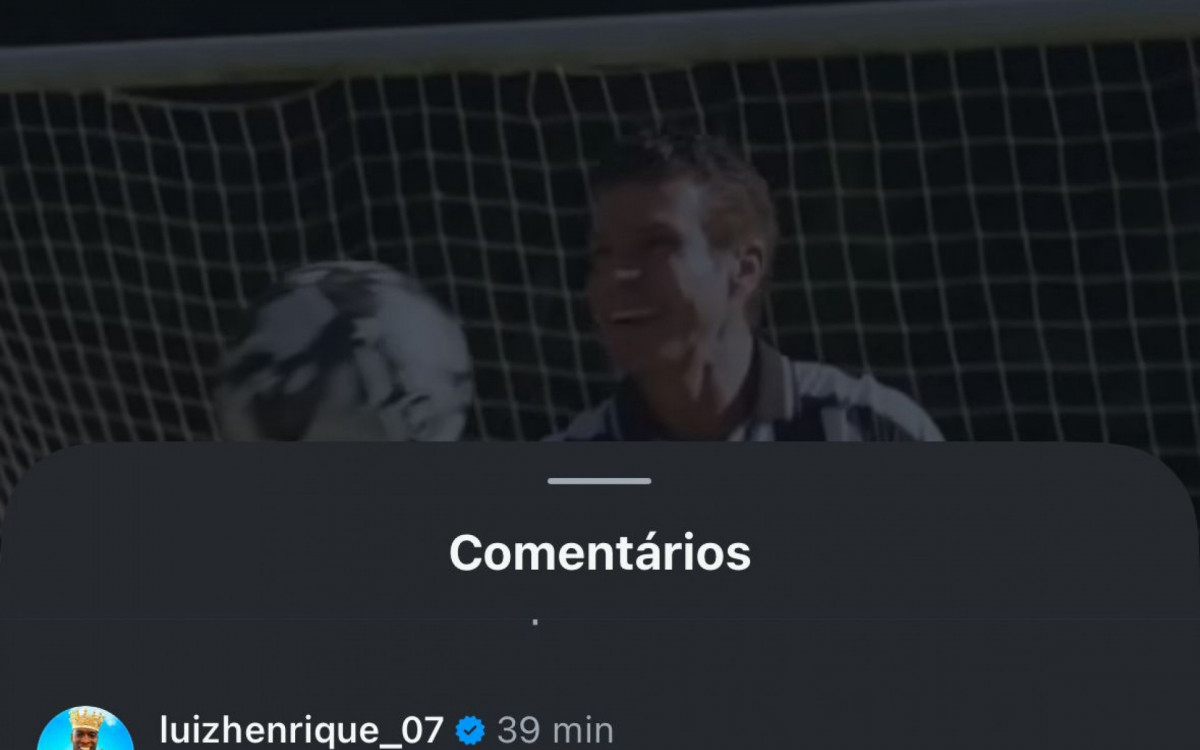 Comentário de Luiz Henrique na publicação do Botafogo