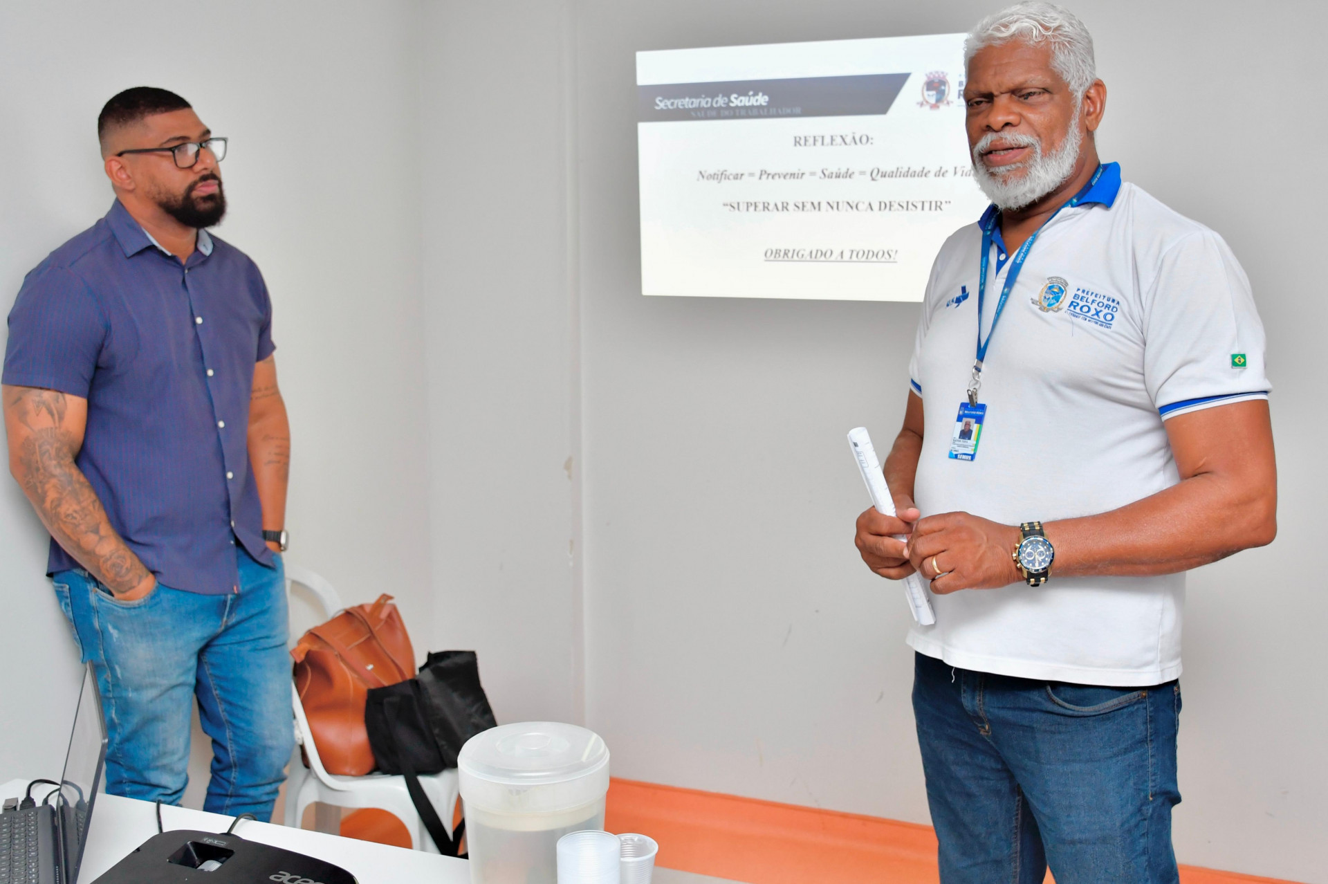 Wagner Matheus e Wagner Viana falaram da import&acirc;ncia da capacita&ccedil;&atilde;o - Jeovani Campos / PMBR