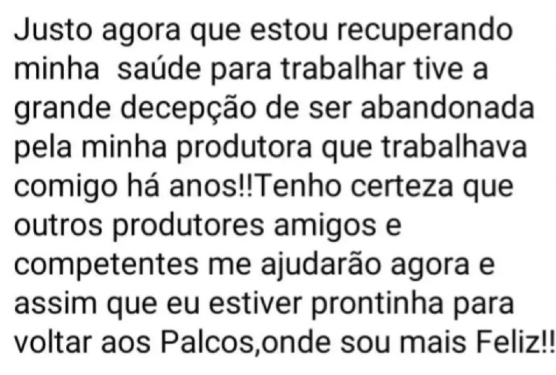 Angela Ro Ro revela que foi abandonada pela produtora  - Reprodução Instagram