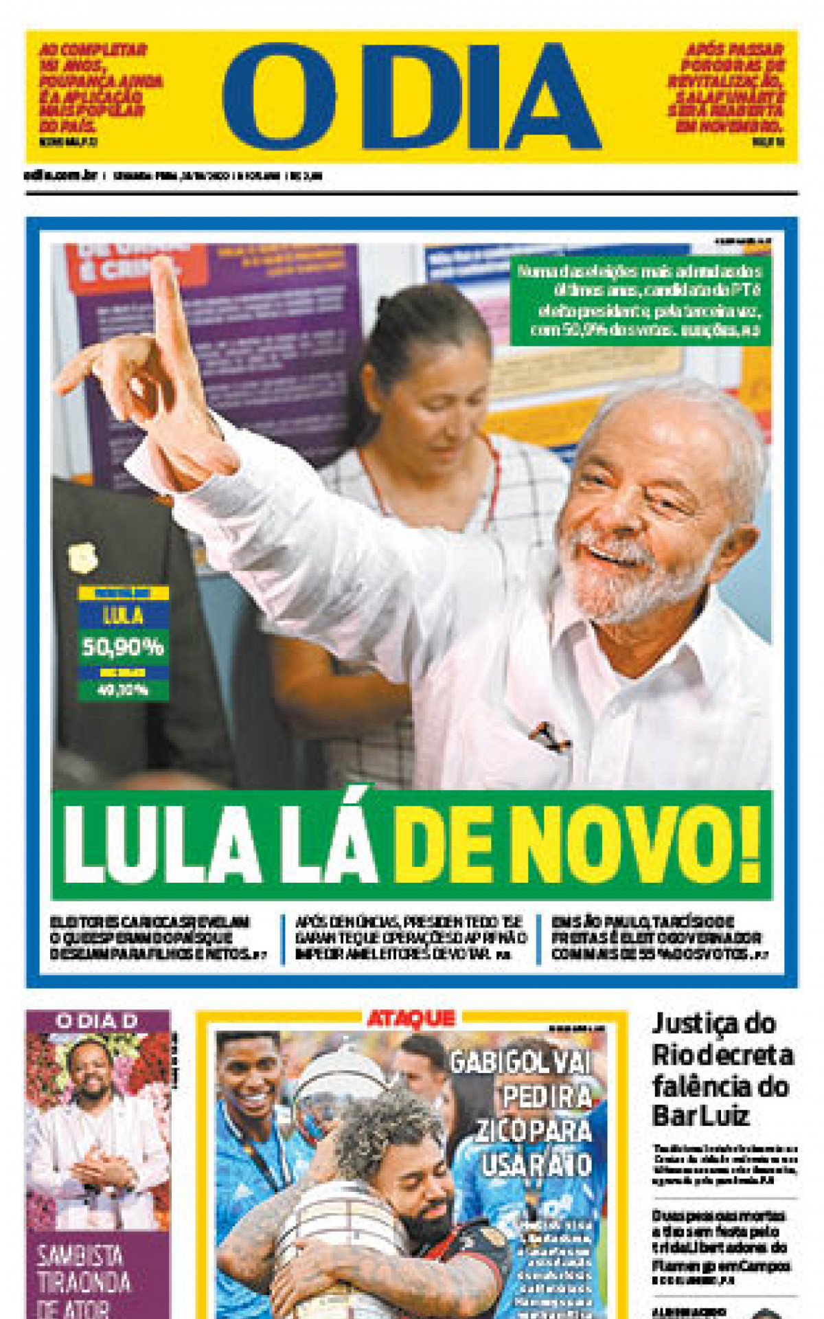Eleição de Luiz Inácio Lula da Silva - Foto: Arquivo O Dia