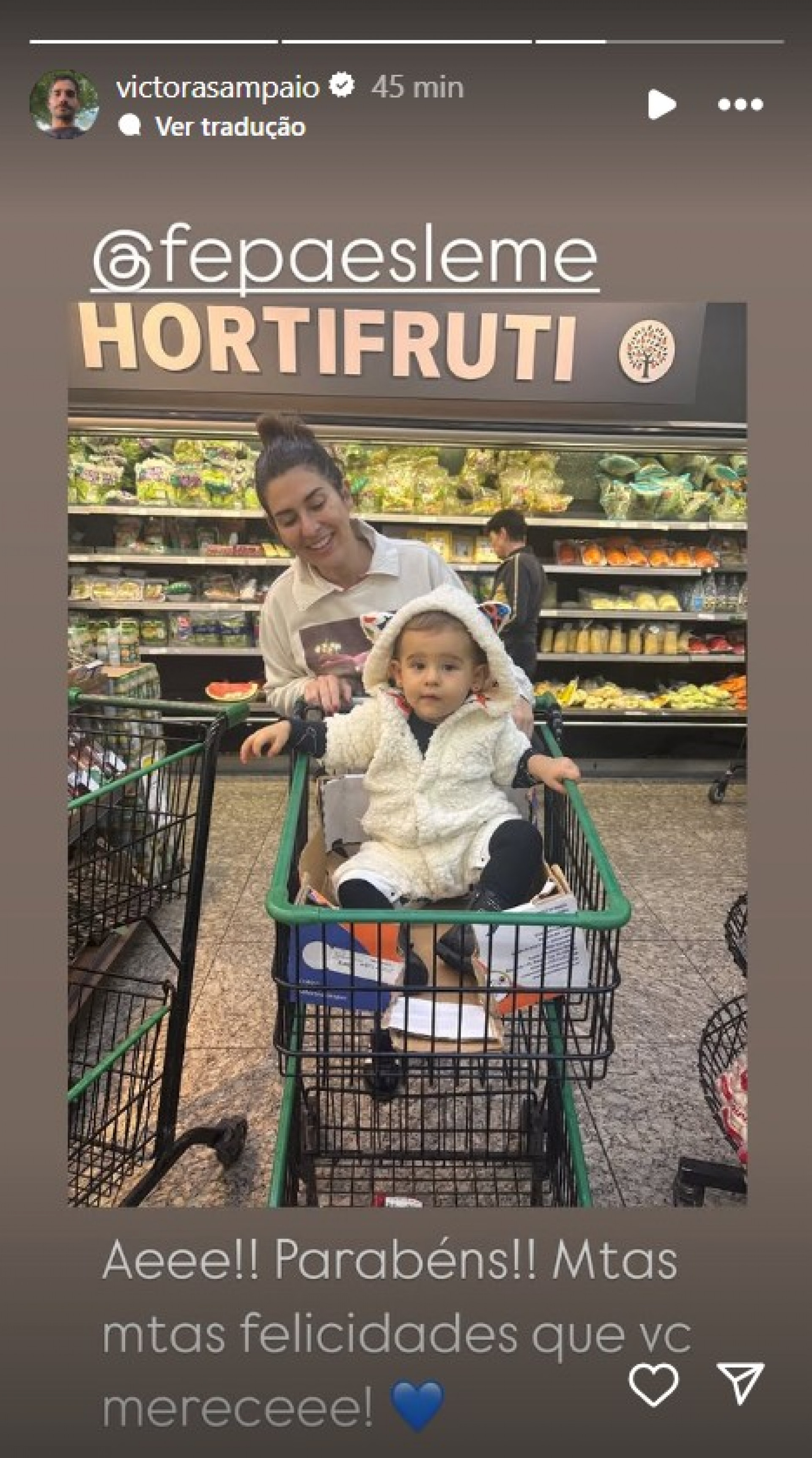 Fernanda Paes Leme e Pilar - Reprodução/Instagram