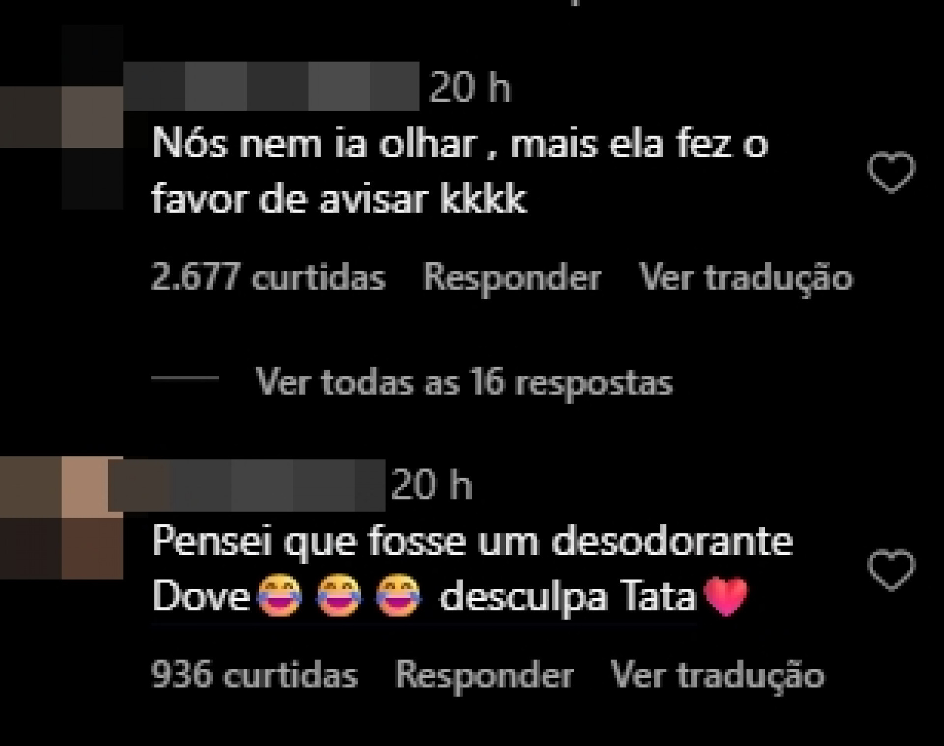 Print tirado de uma página do Instagram - Reprodução/Instagram