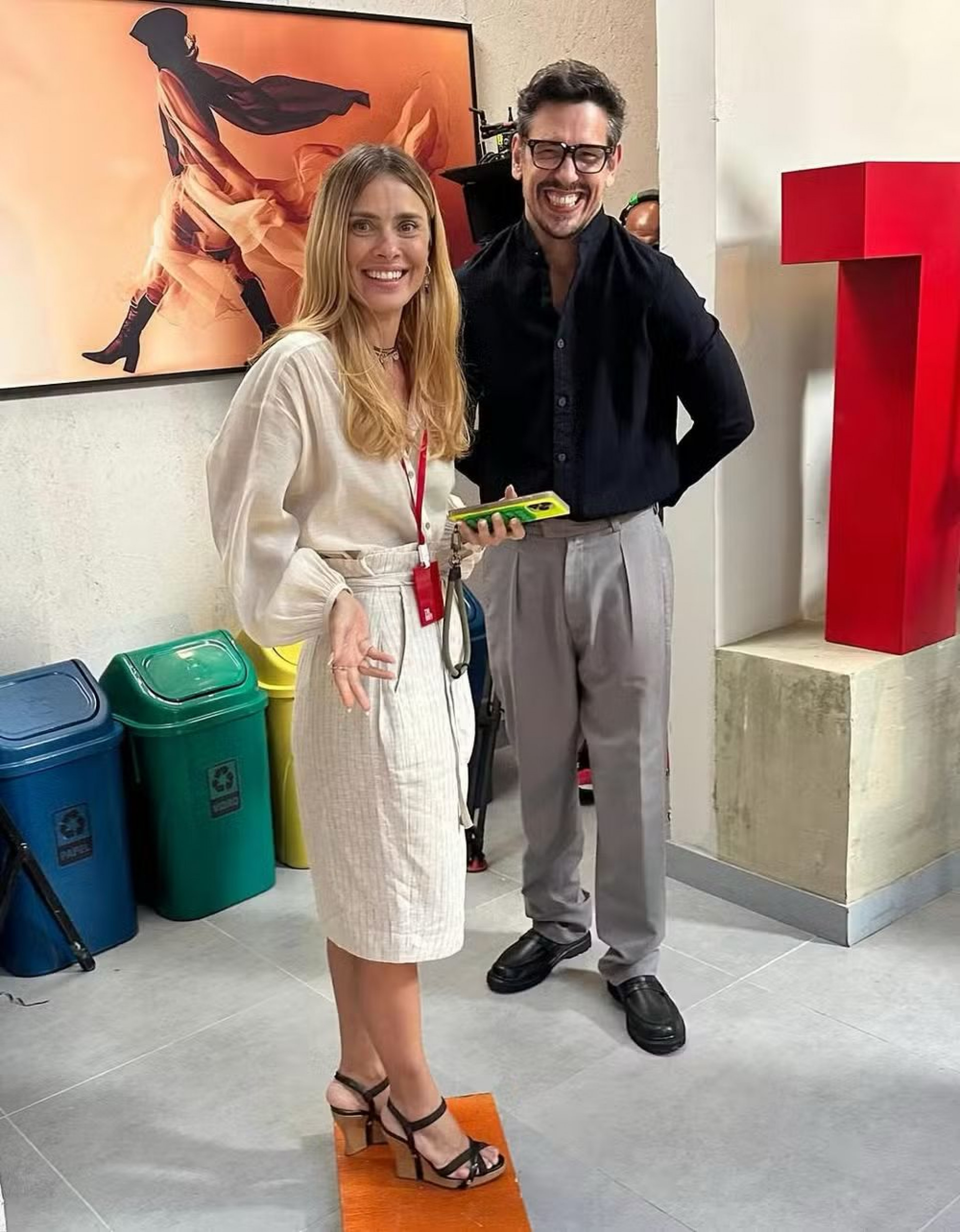 Carolina Dieckmann revela 'truque' para igualar altura com João Vicente de Castro em 'Vale Tudo' - Reprodução / Instagram 