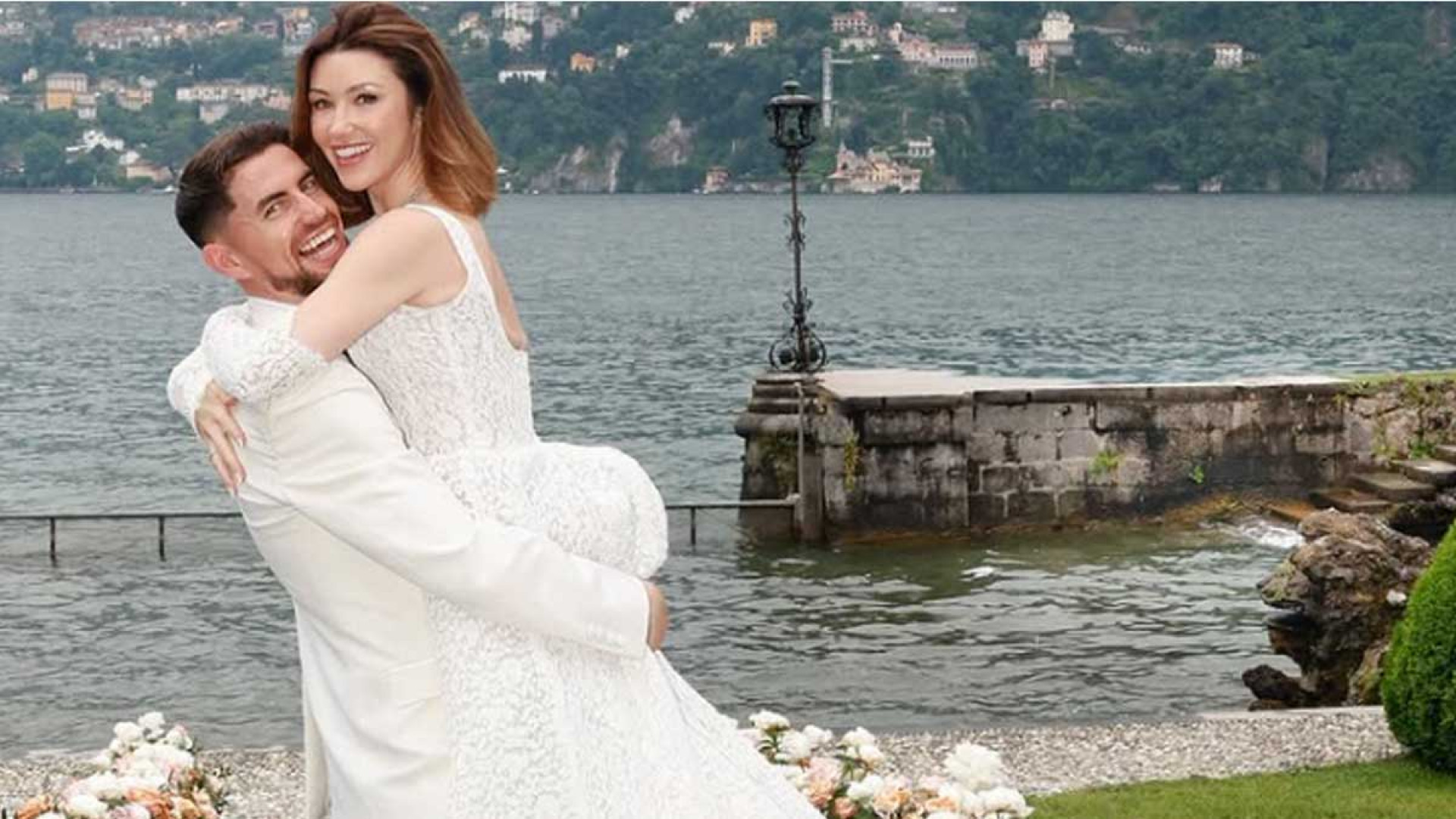 Perto de assinar com o Flamengo, Jorginho se casou com Catherine Harding em cerim&ocirc;nia na It&aacute;lia - Instagram Jorginho