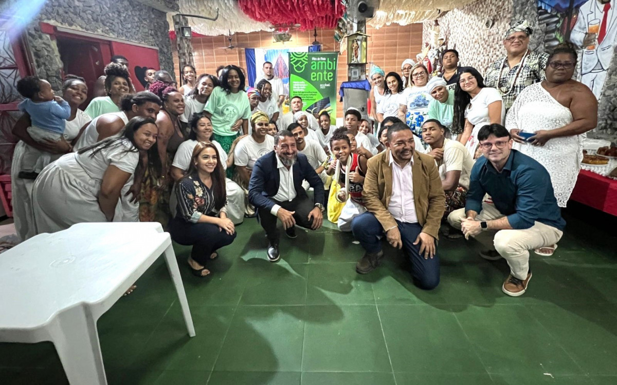 O ciclo de palestras do dia foi fechado na Fundação Aldeia do Caboclo Sete Flechas e Caboclo Samambaia, no bairro Malhapão