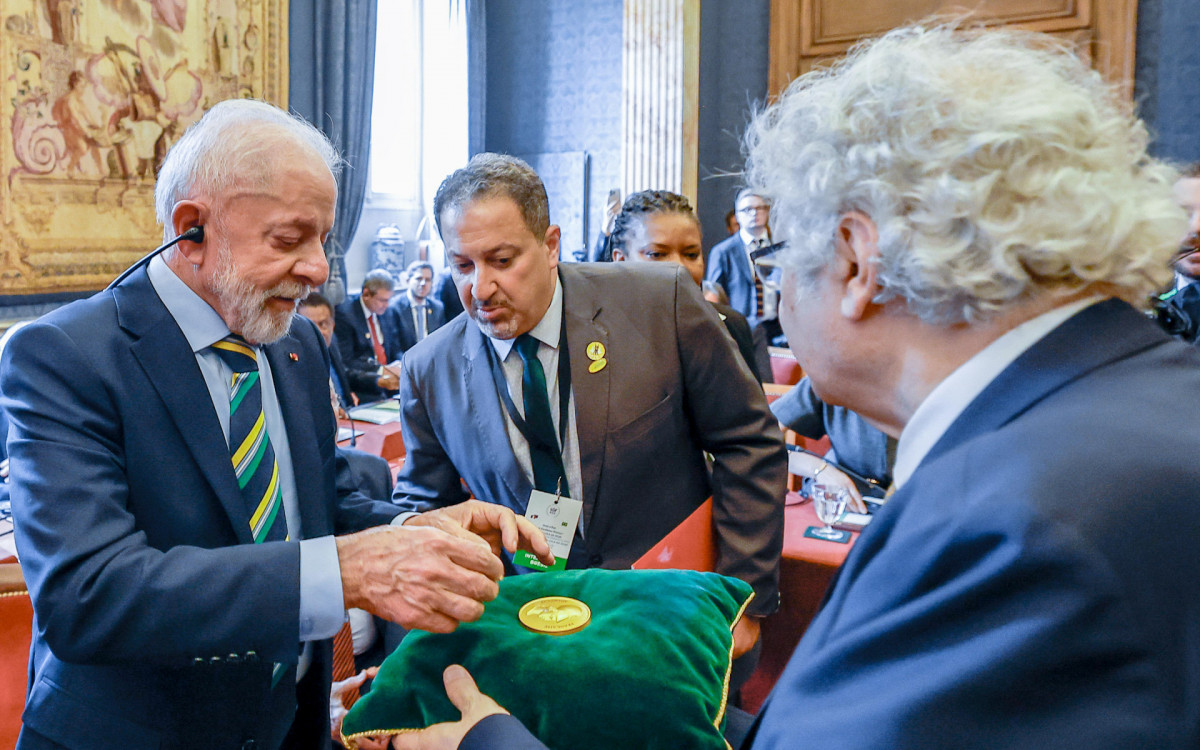 Presidente Lula recebe homenagem da Academia Francesa - Ricardo Stuckert / PR